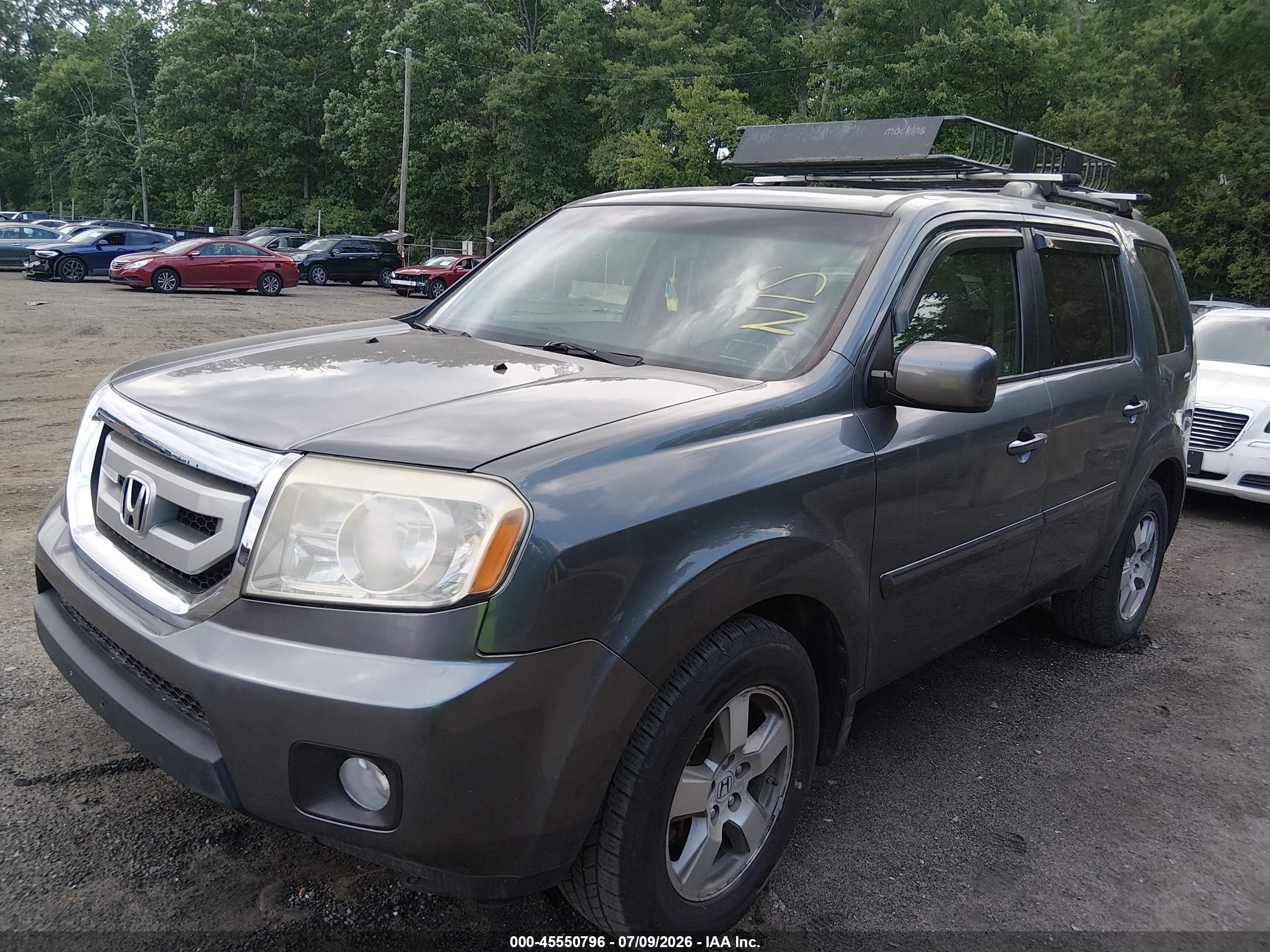 2011 Honda Pilot Ex-l Черный vin: 5FNYF4H55BB007751