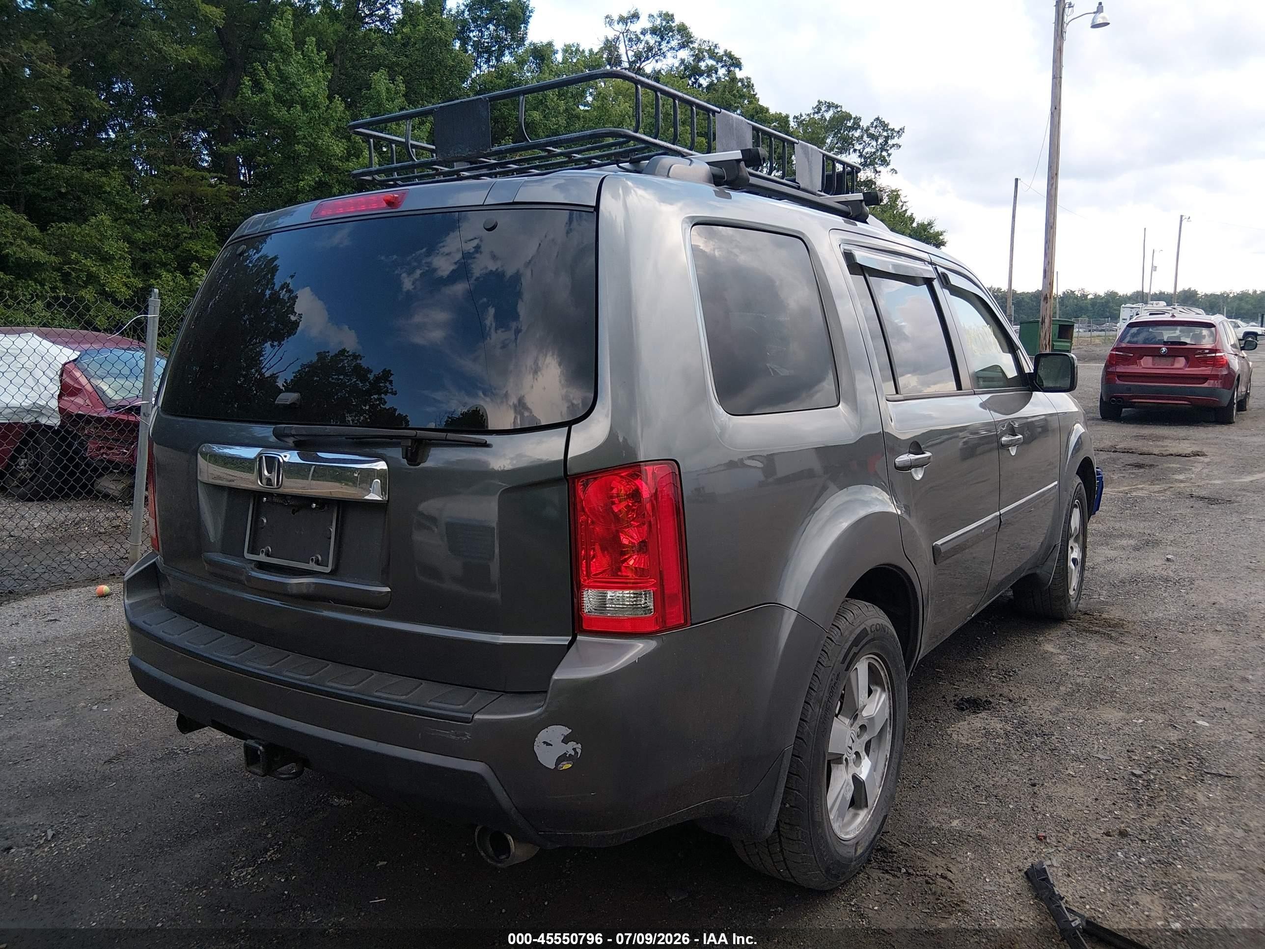 2011 Honda Pilot Ex-l Черный vin: 5FNYF4H55BB007751
