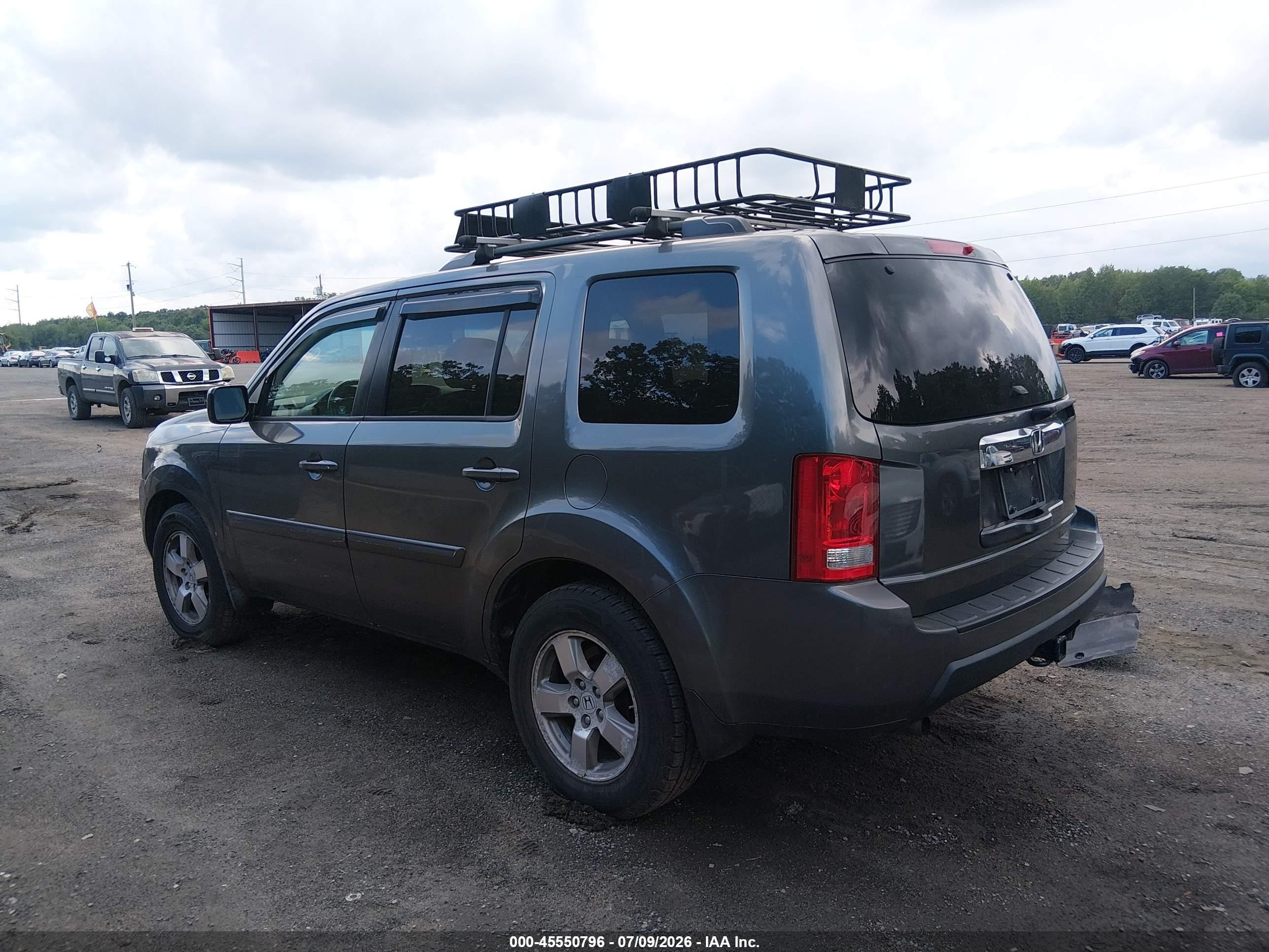 2011 Honda Pilot Ex-l Черный vin: 5FNYF4H55BB007751