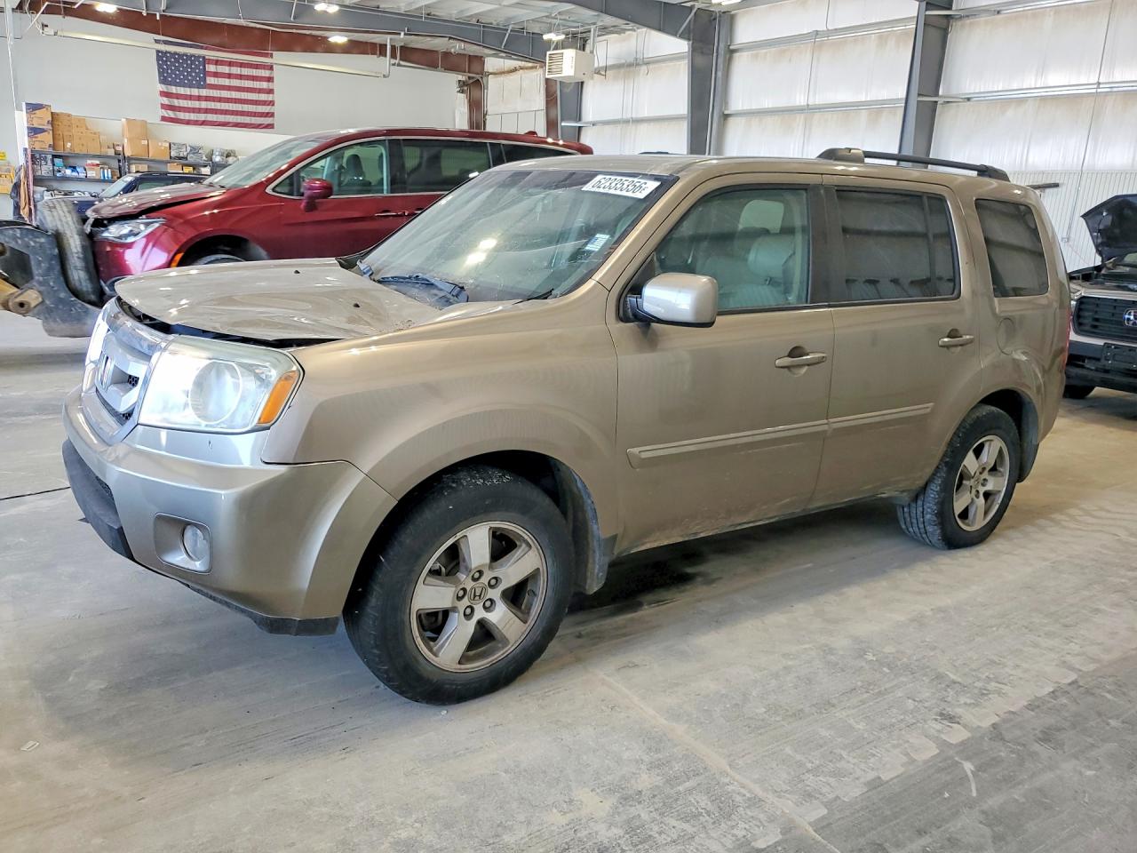 2011 Honda Pilot Exl Tan vin: 5FNYF4H55BB026056