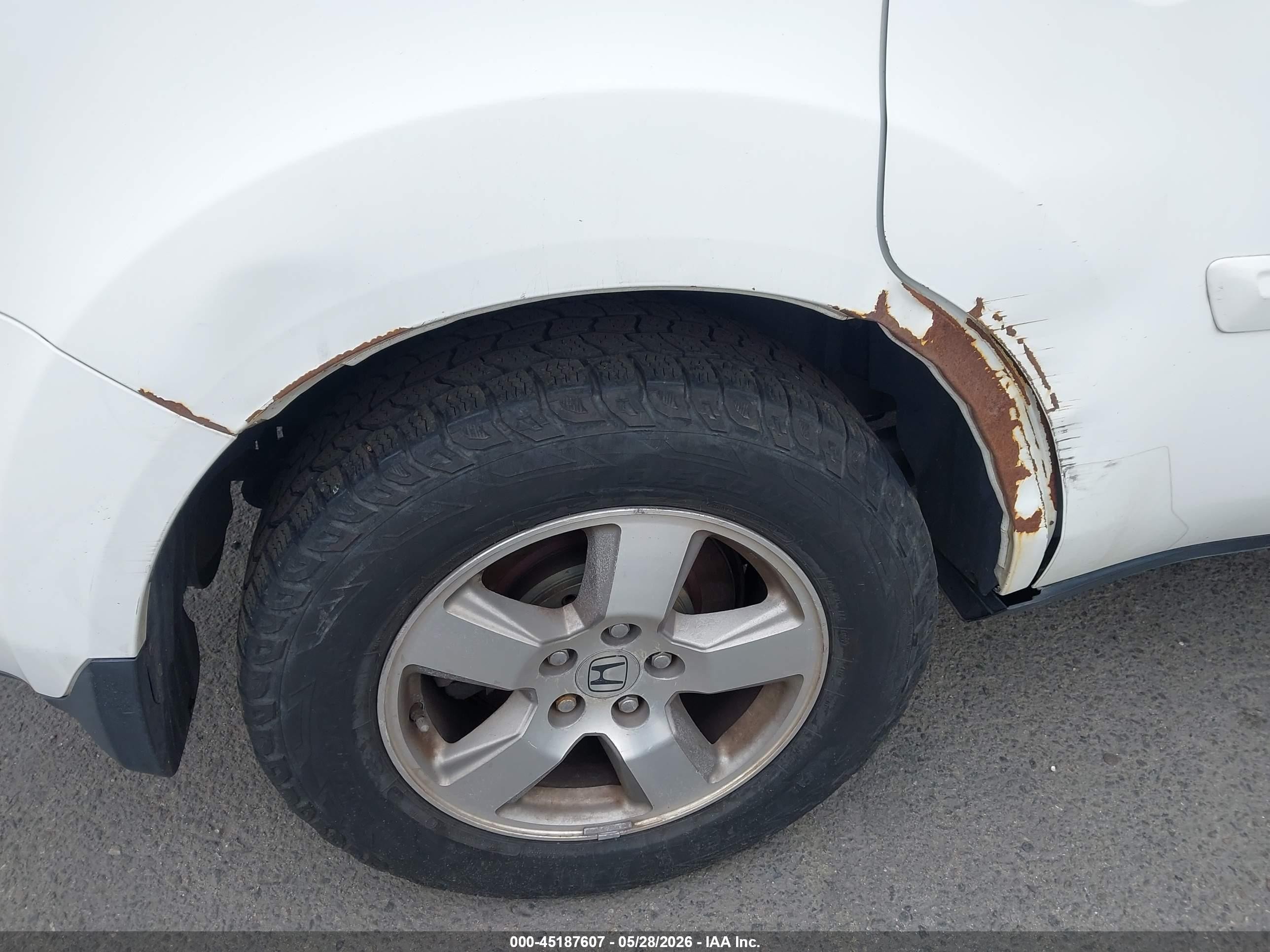 2011 Honda Pilot Ex-l White vin: 5FNYF4H55BB045626