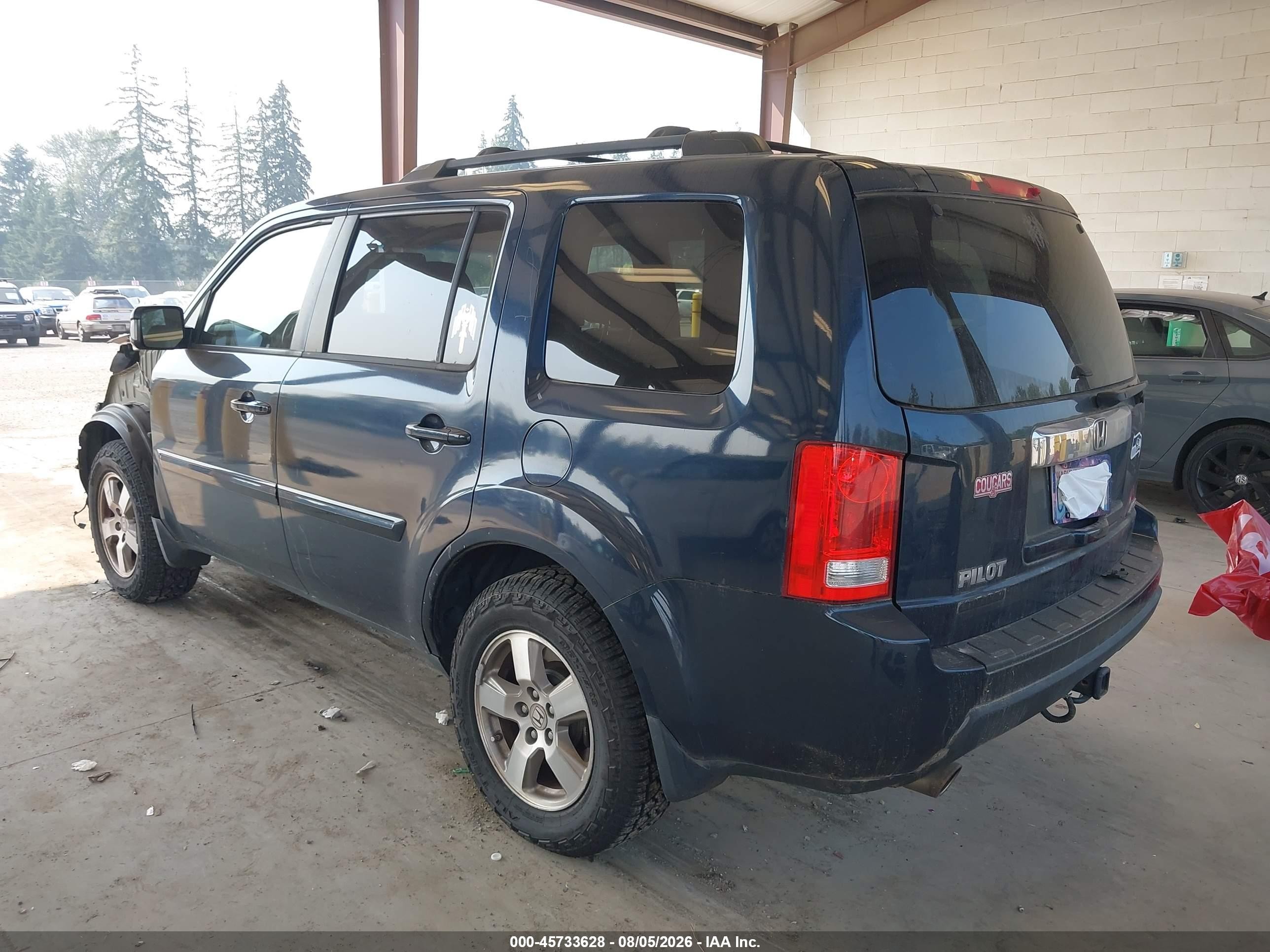 2011 Honda Pilot Ex-l Dark Blue vin: 5FNYF4H55BB056240