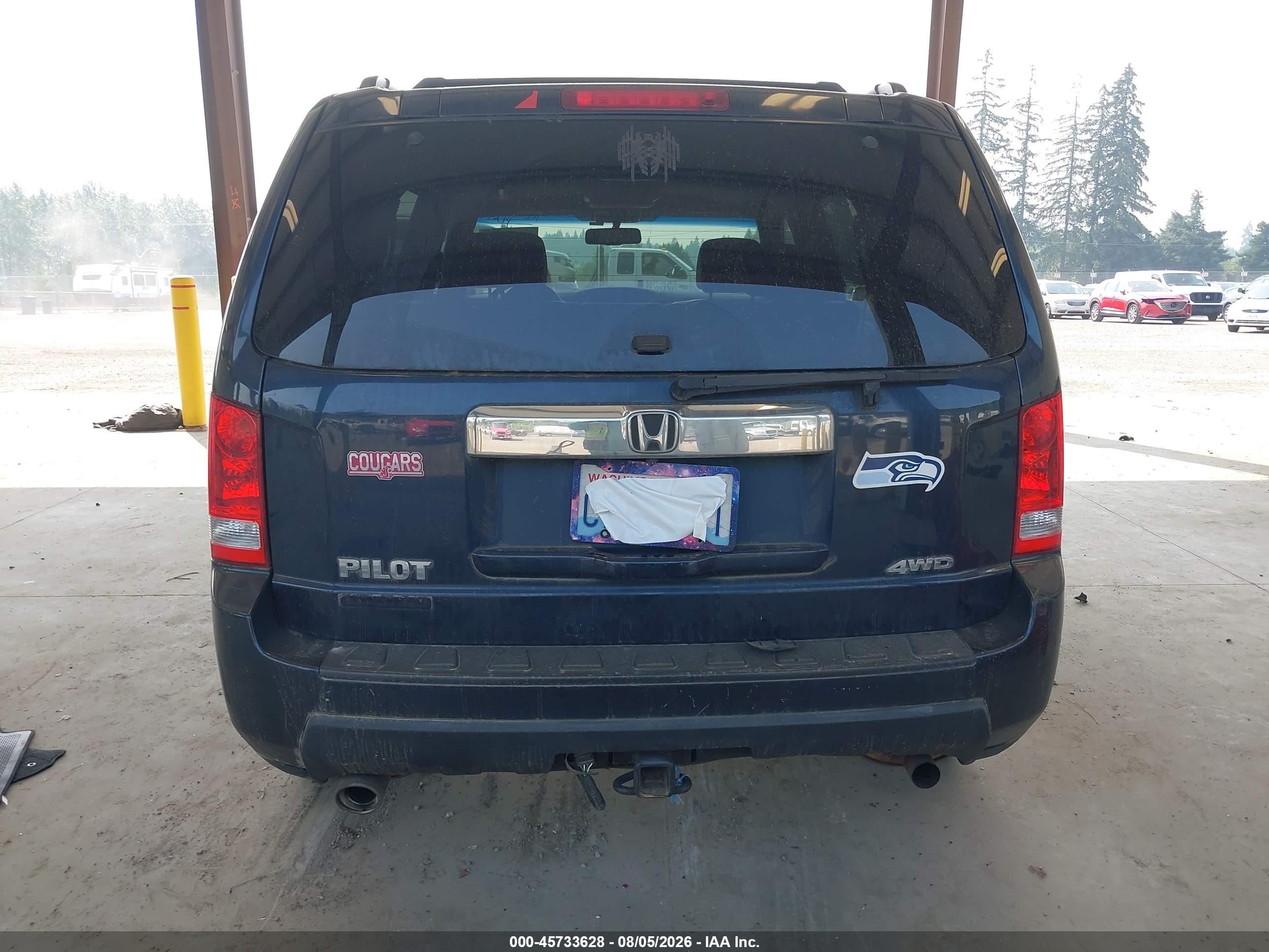 2011 Honda Pilot Ex-l Dark Blue vin: 5FNYF4H55BB056240
