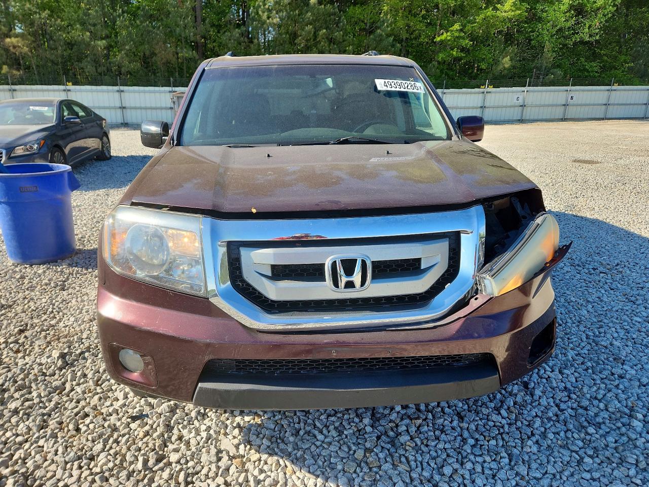 2011 Honda Pilot Exl Maroon vin: 5FNYF4H55BB056481