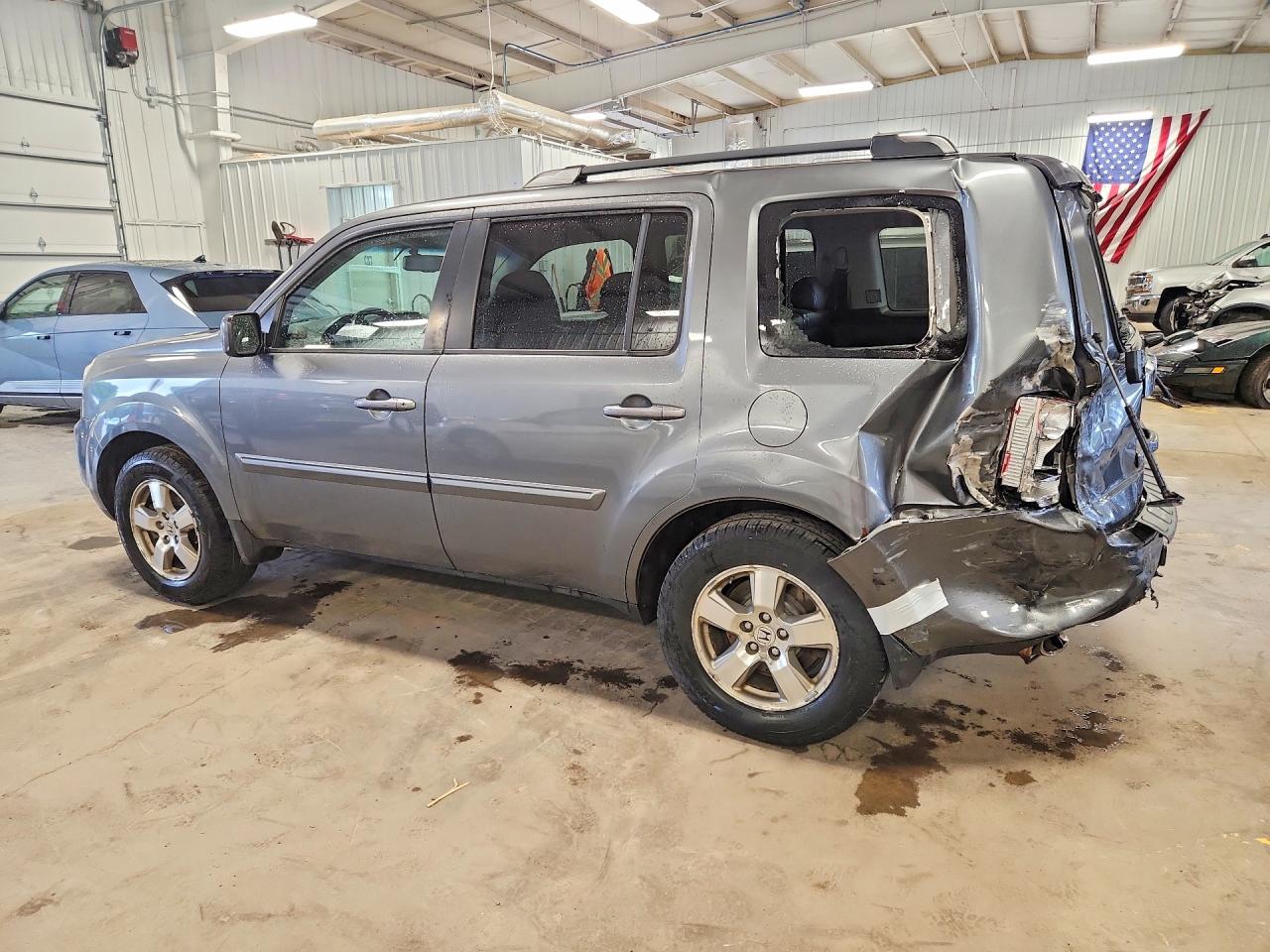 2011 Honda Pilot Exl Gray vin: 5FNYF4H55BB061793