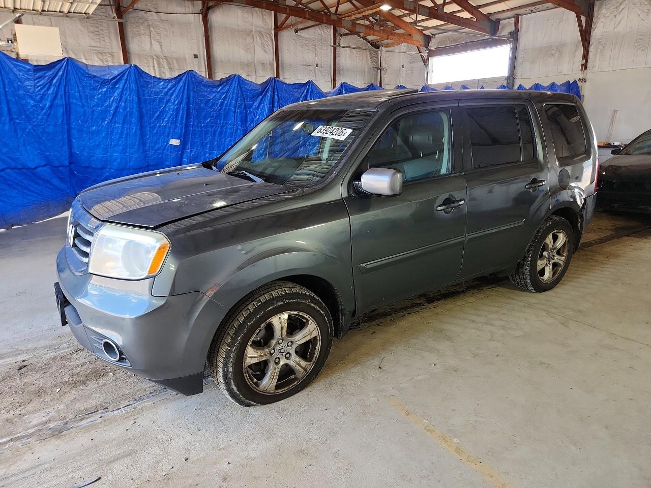 2012 Honda Pilot Exl Gray vin: 5FNYF4H55CB003331