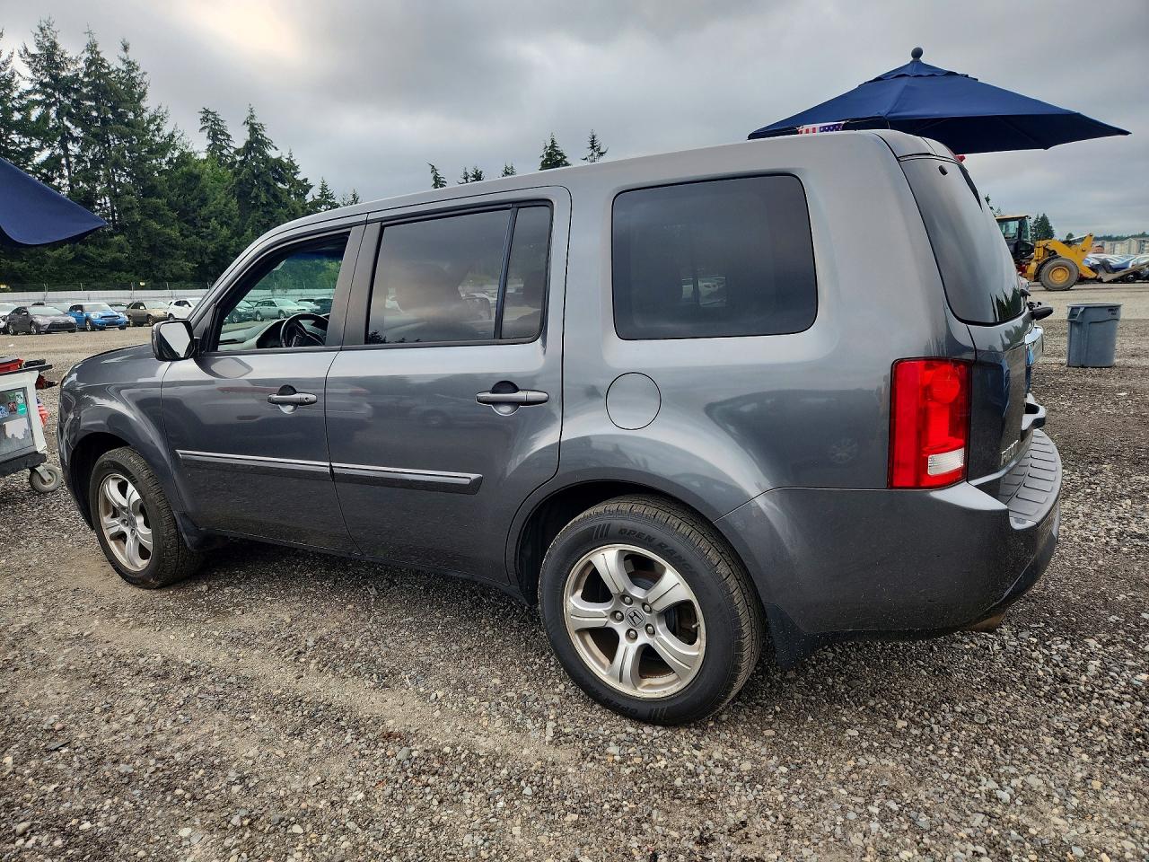 2012 Honda Pilot Exl Серый vin: 5FNYF4H55CB013633