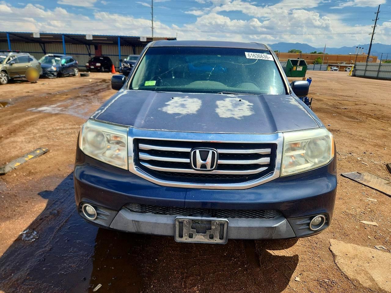 2012 Honda Pilot Exl Синий vin: 5FNYF4H55CB021277