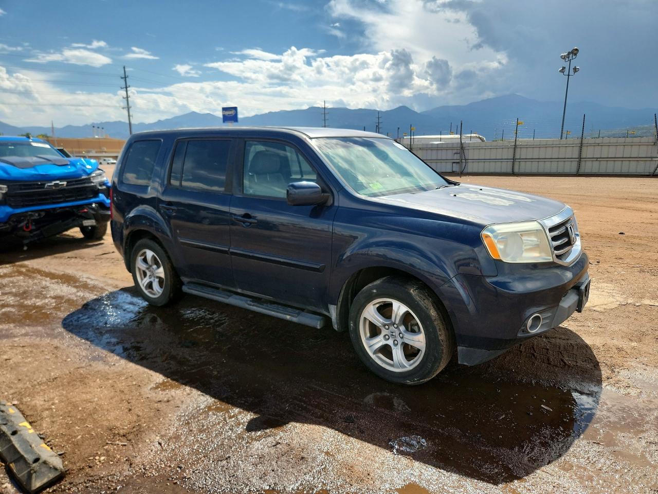 2012 Honda Pilot Exl Синий vin: 5FNYF4H55CB021277