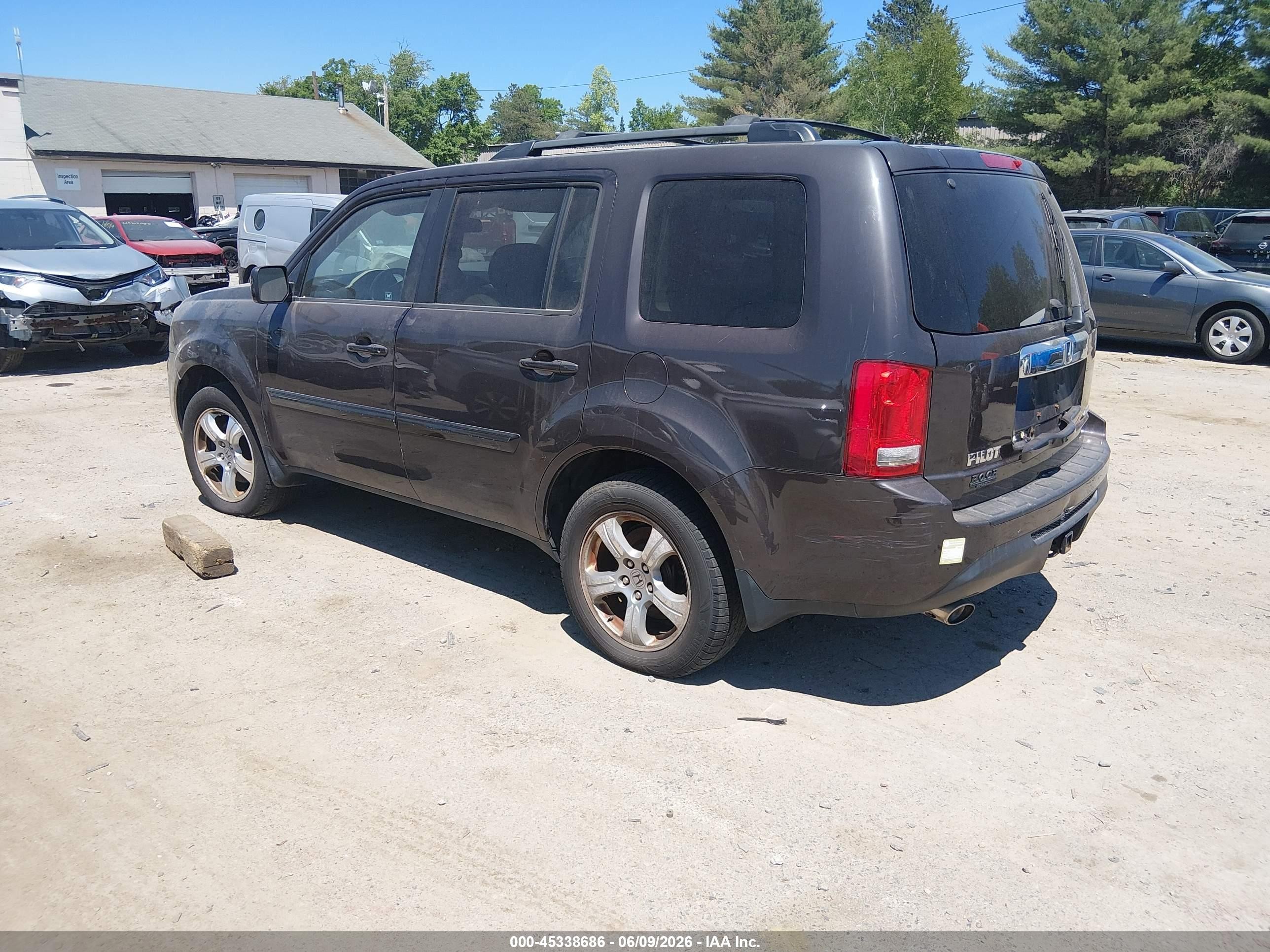 2012 Honda Pilot Ex-l Brown vin: 5FNYF4H55CB056093
