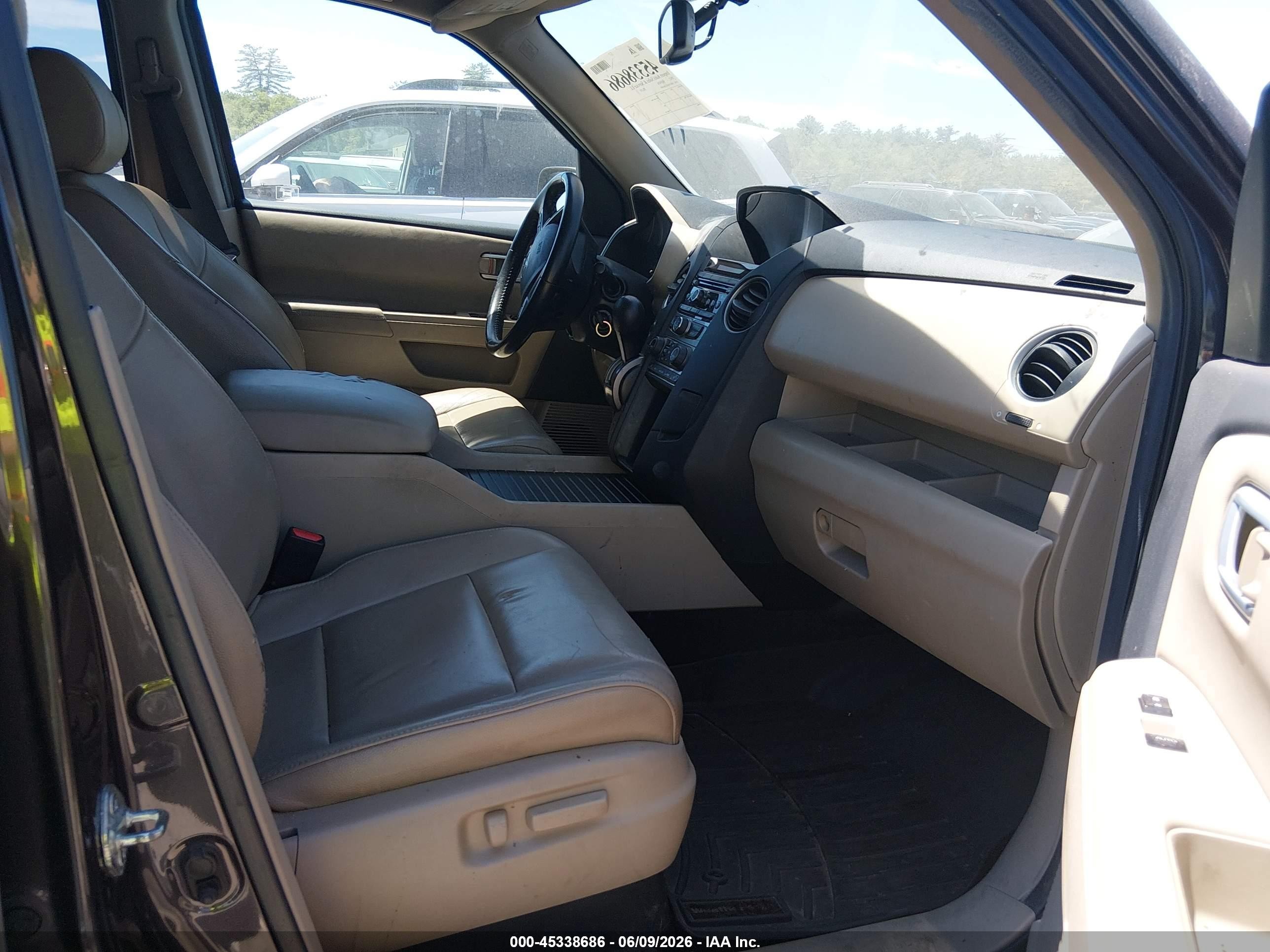 2012 Honda Pilot Ex-l Brown vin: 5FNYF4H55CB056093