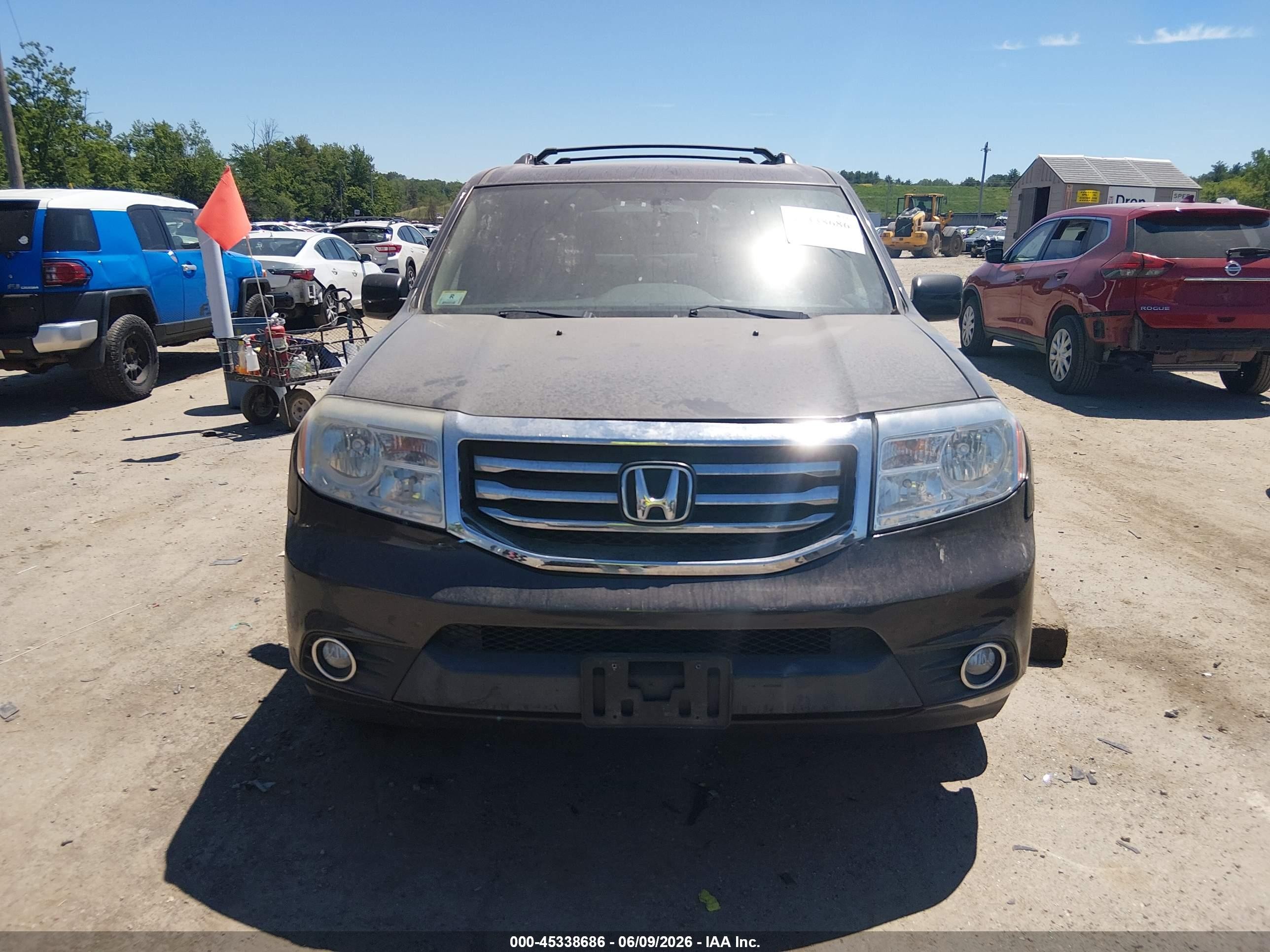 2012 Honda Pilot Ex-l Brown vin: 5FNYF4H55CB056093