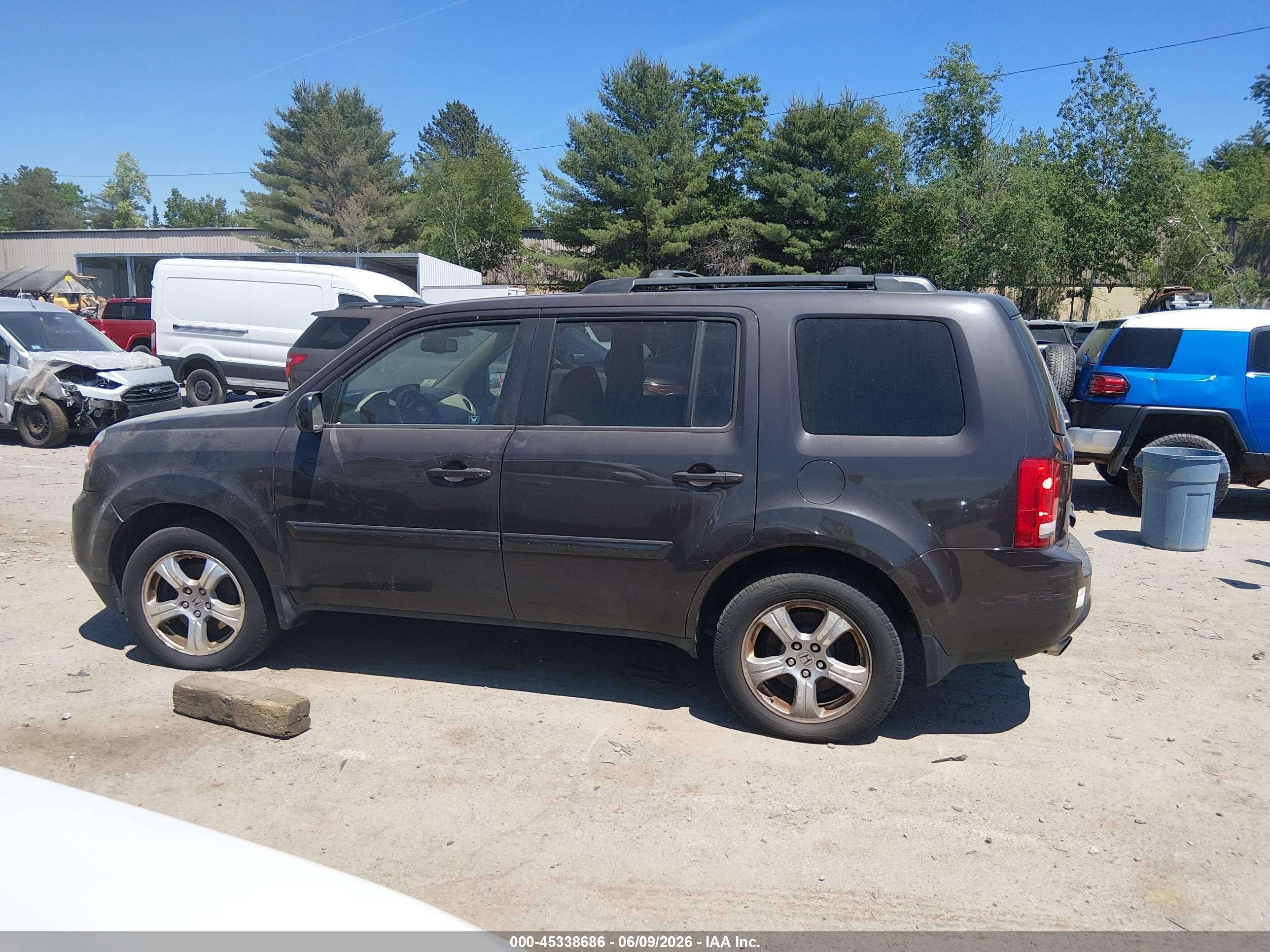 2012 Honda Pilot Ex-l Brown vin: 5FNYF4H55CB056093