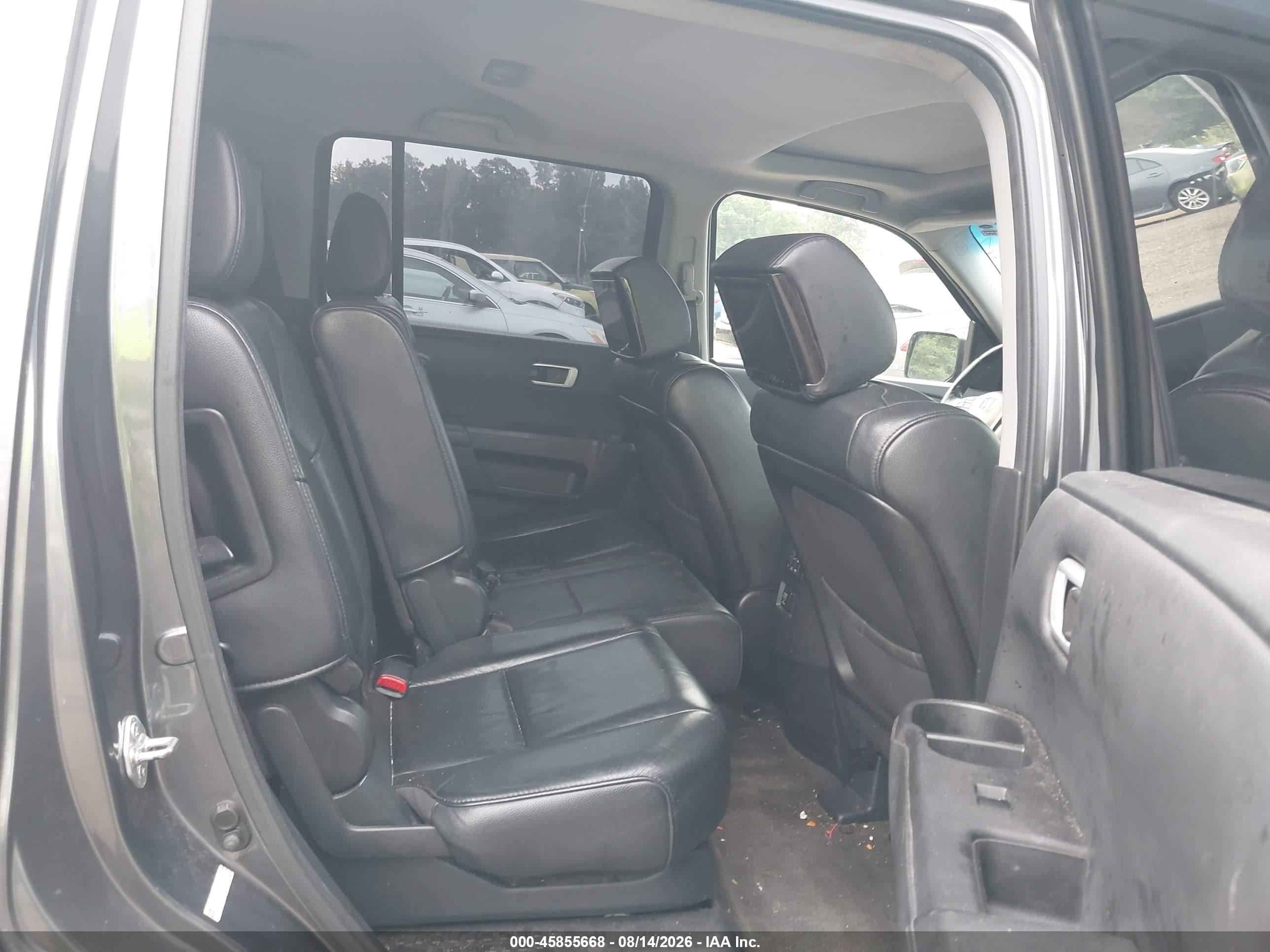 2012 Honda Pilot Ex-l Gray vin: 5FNYF4H55CB081172