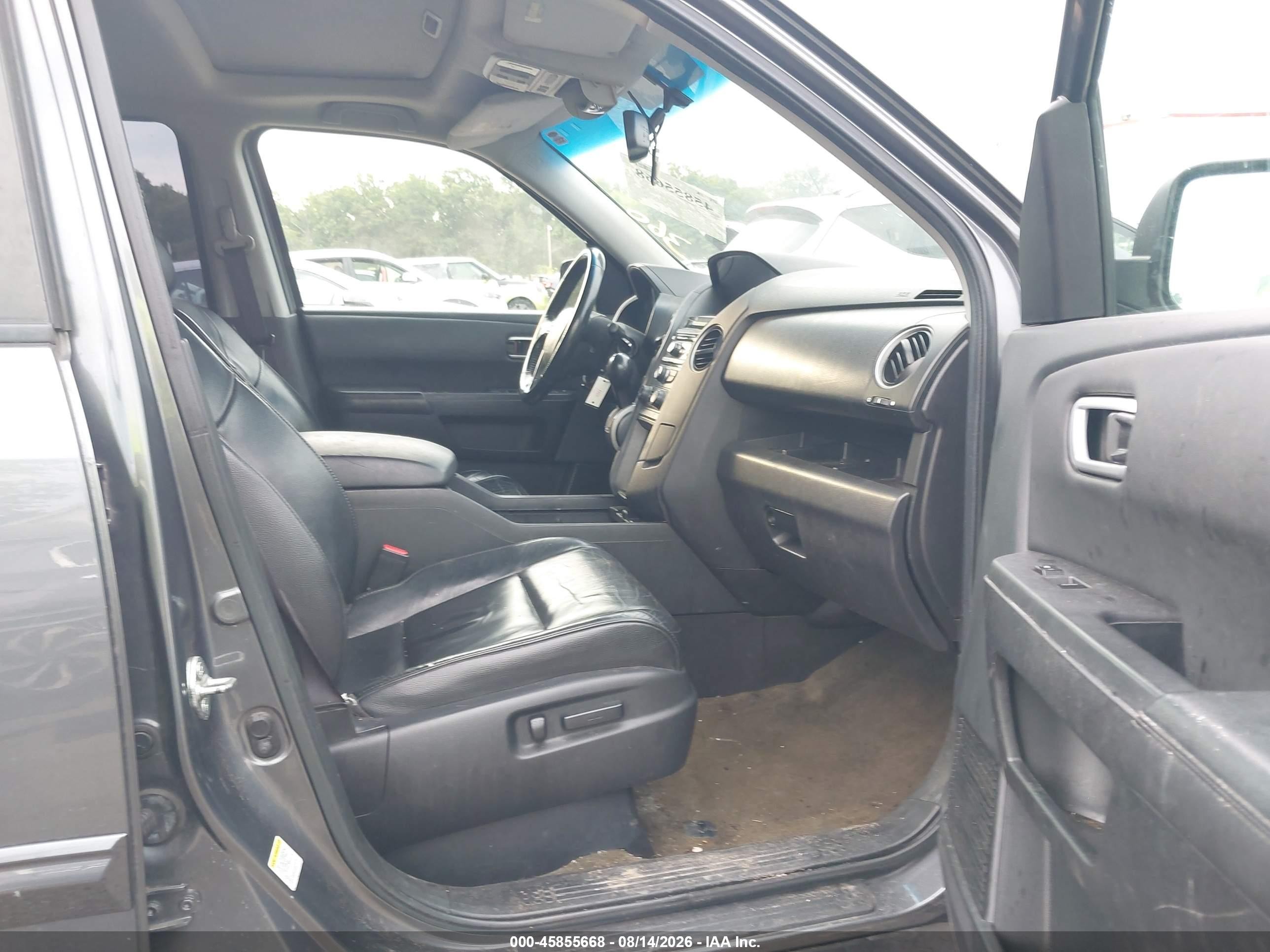 2012 Honda Pilot Ex-l Gray vin: 5FNYF4H55CB081172