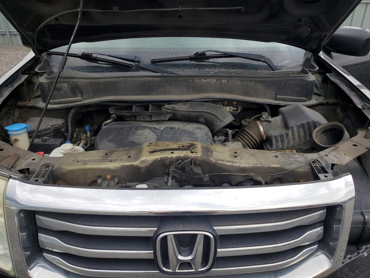 2012 Honda Pilot Exl Black vin: 5FNYF4H55CB502789