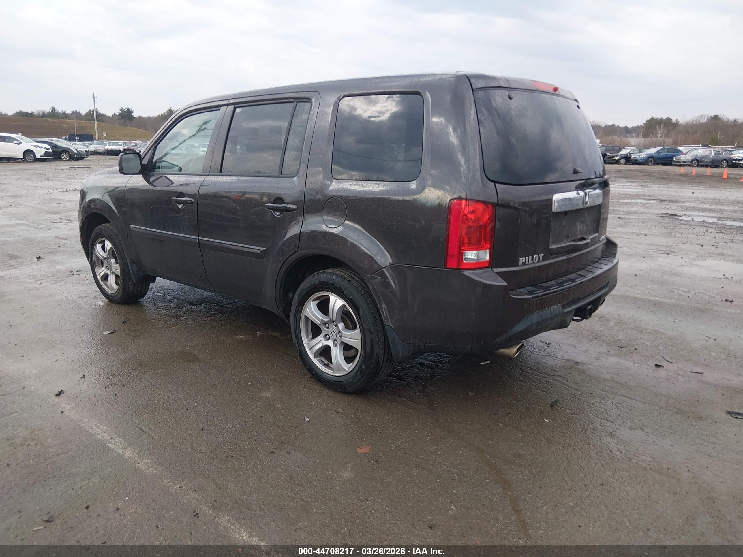 2013 Honda Pilot Ex-l Brown vin: 5FNYF4H55DB010233