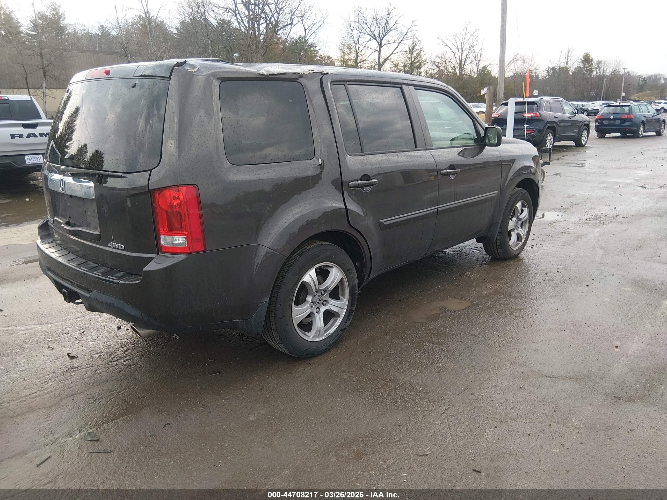 2013 Honda Pilot Ex-l Brown vin: 5FNYF4H55DB010233