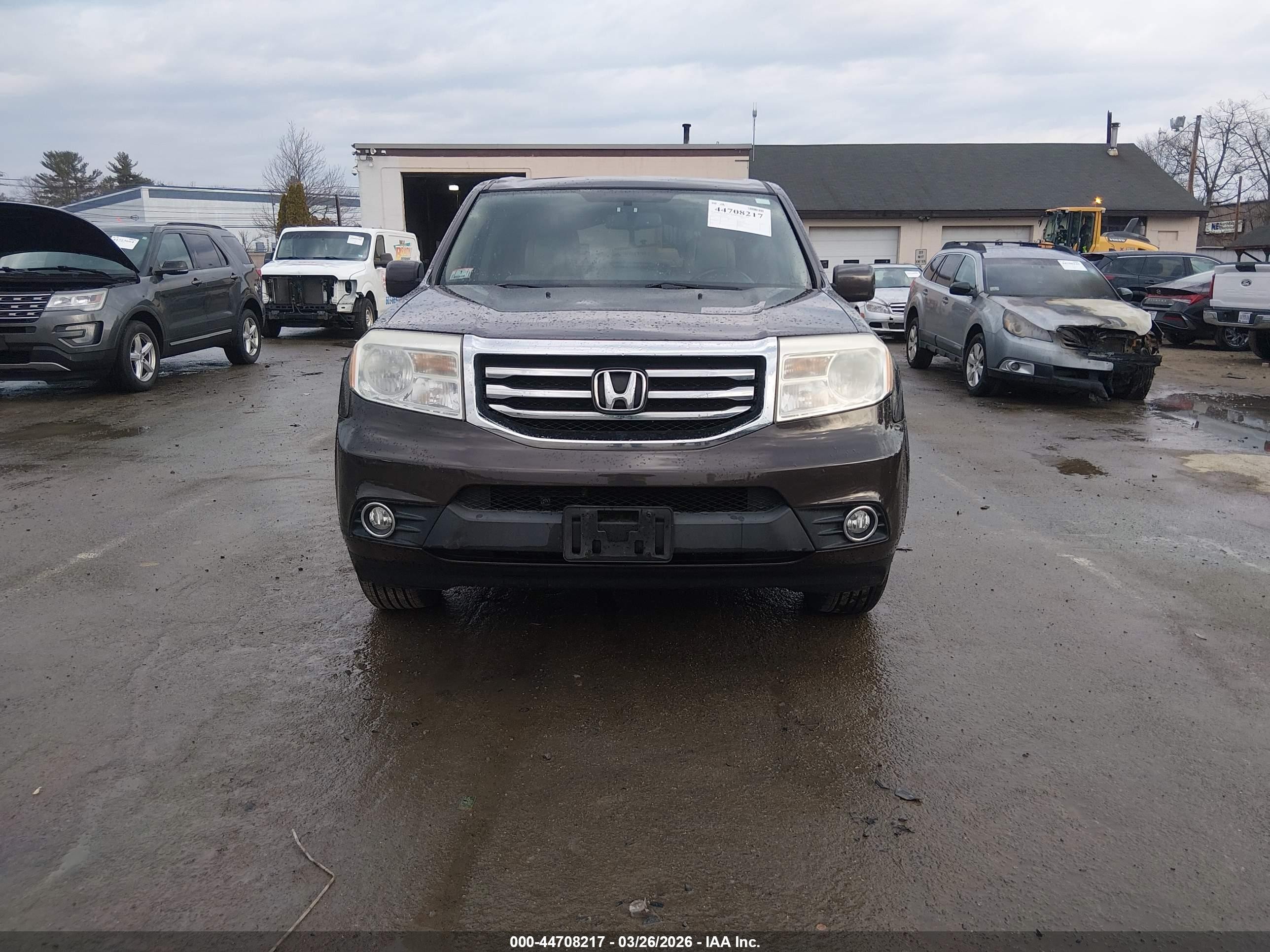 2013 Honda Pilot Ex-l Brown vin: 5FNYF4H55DB010233