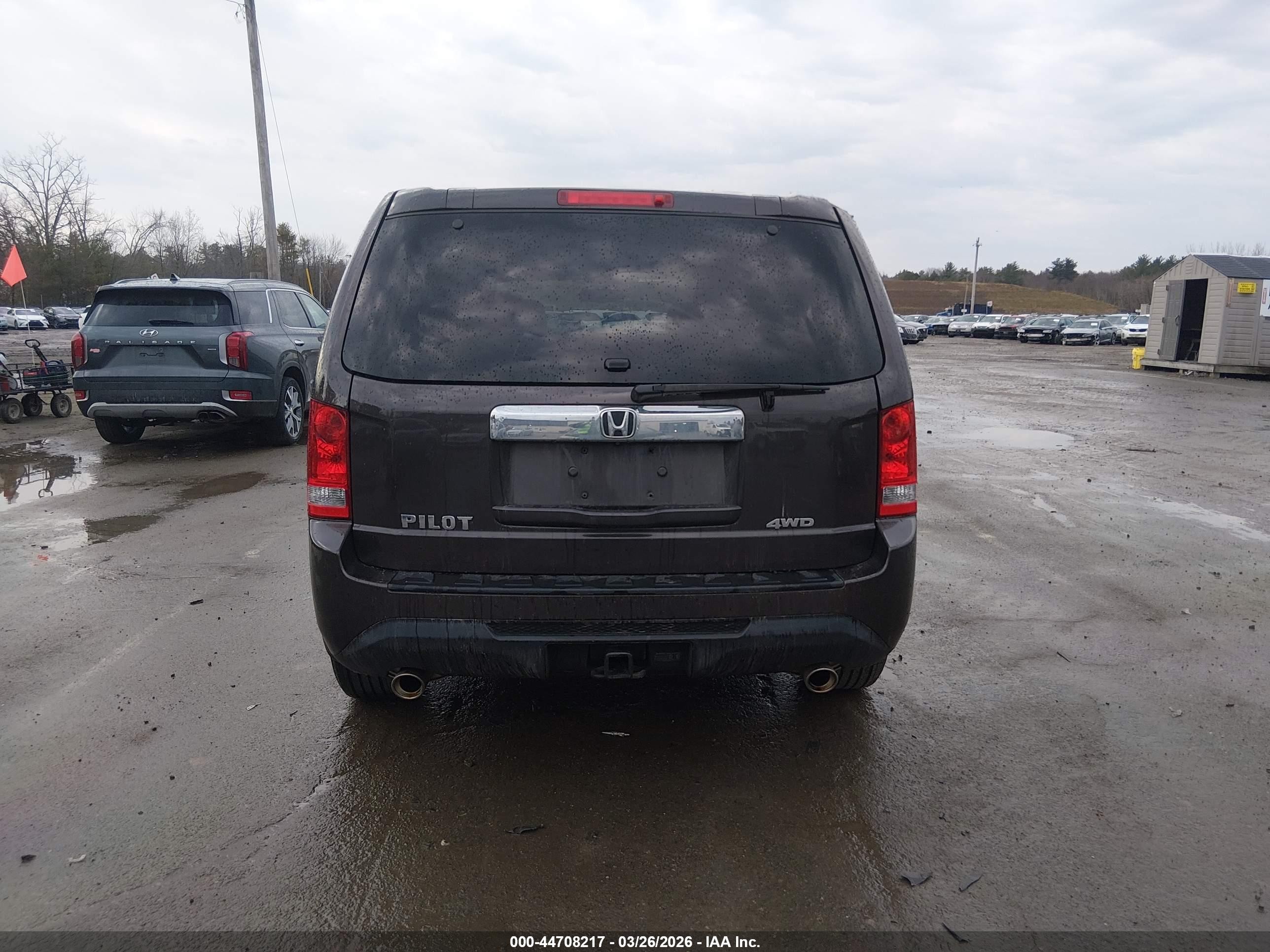 2013 Honda Pilot Ex-l Brown vin: 5FNYF4H55DB010233