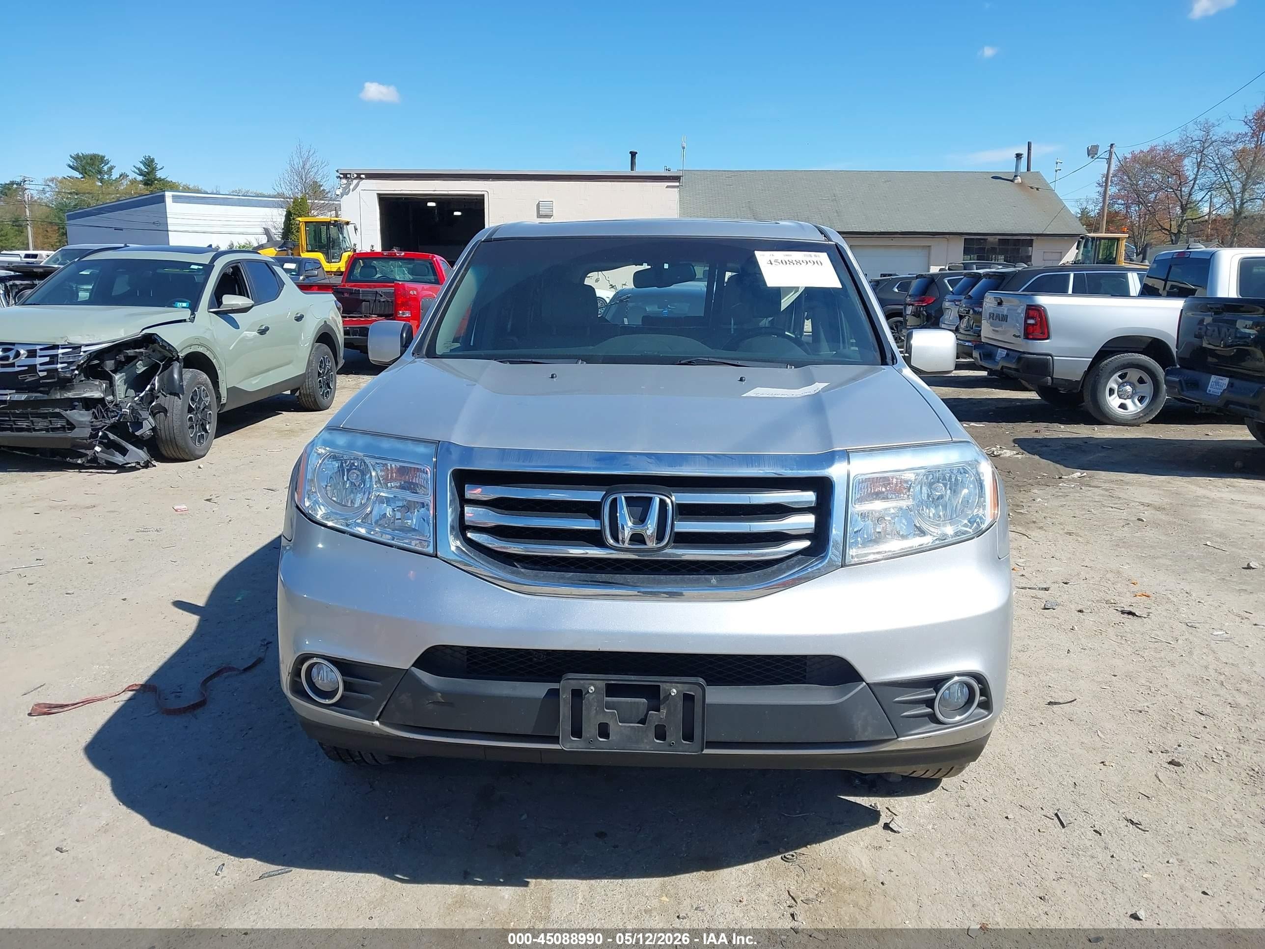 2013 Honda Pilot Ex-l Серебряный vin: 5FNYF4H55DB040378