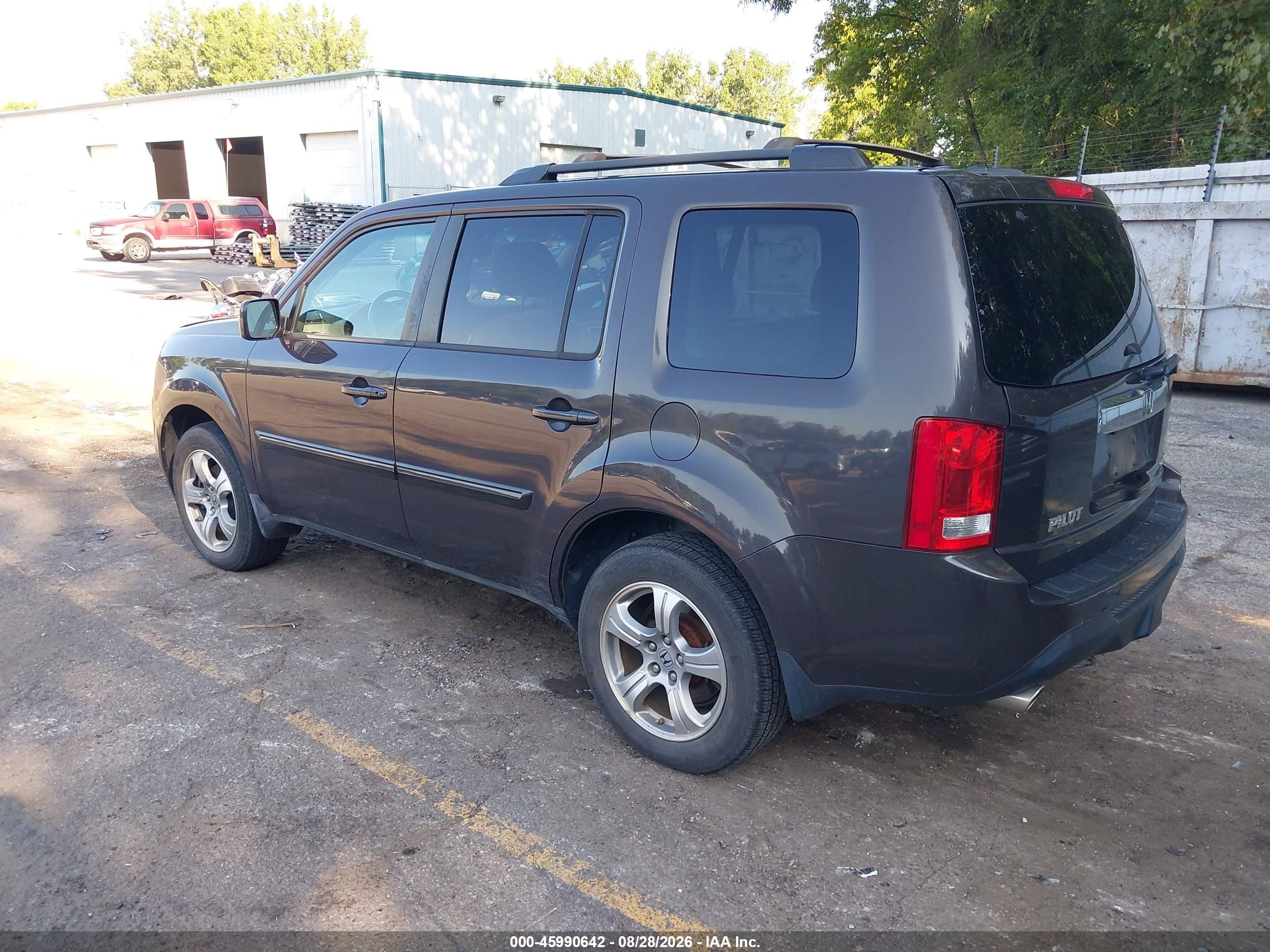 2013 Honda Pilot Ex-l Gray vin: 5FNYF4H55DB045886