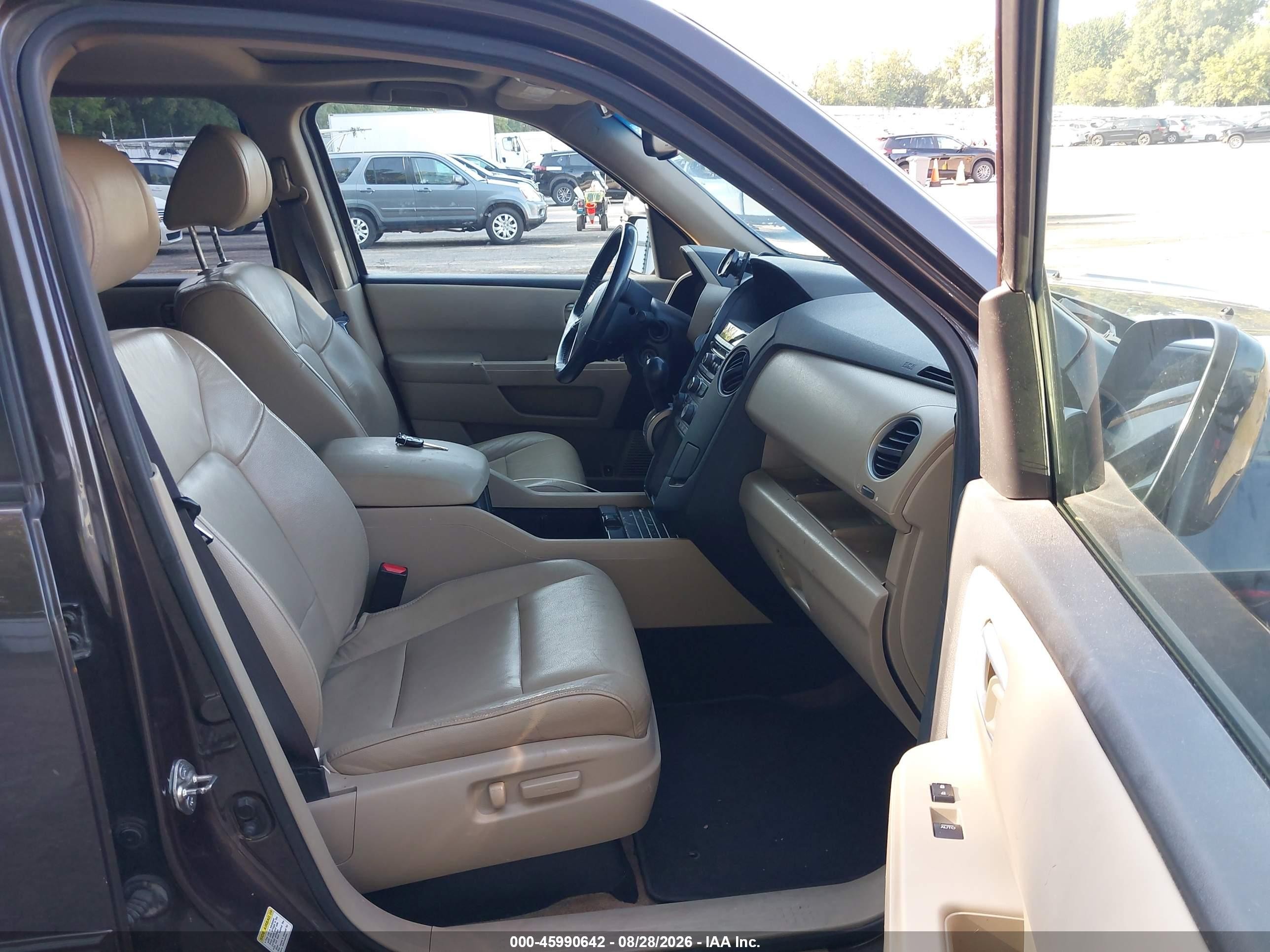 2013 Honda Pilot Ex-l Gray vin: 5FNYF4H55DB045886