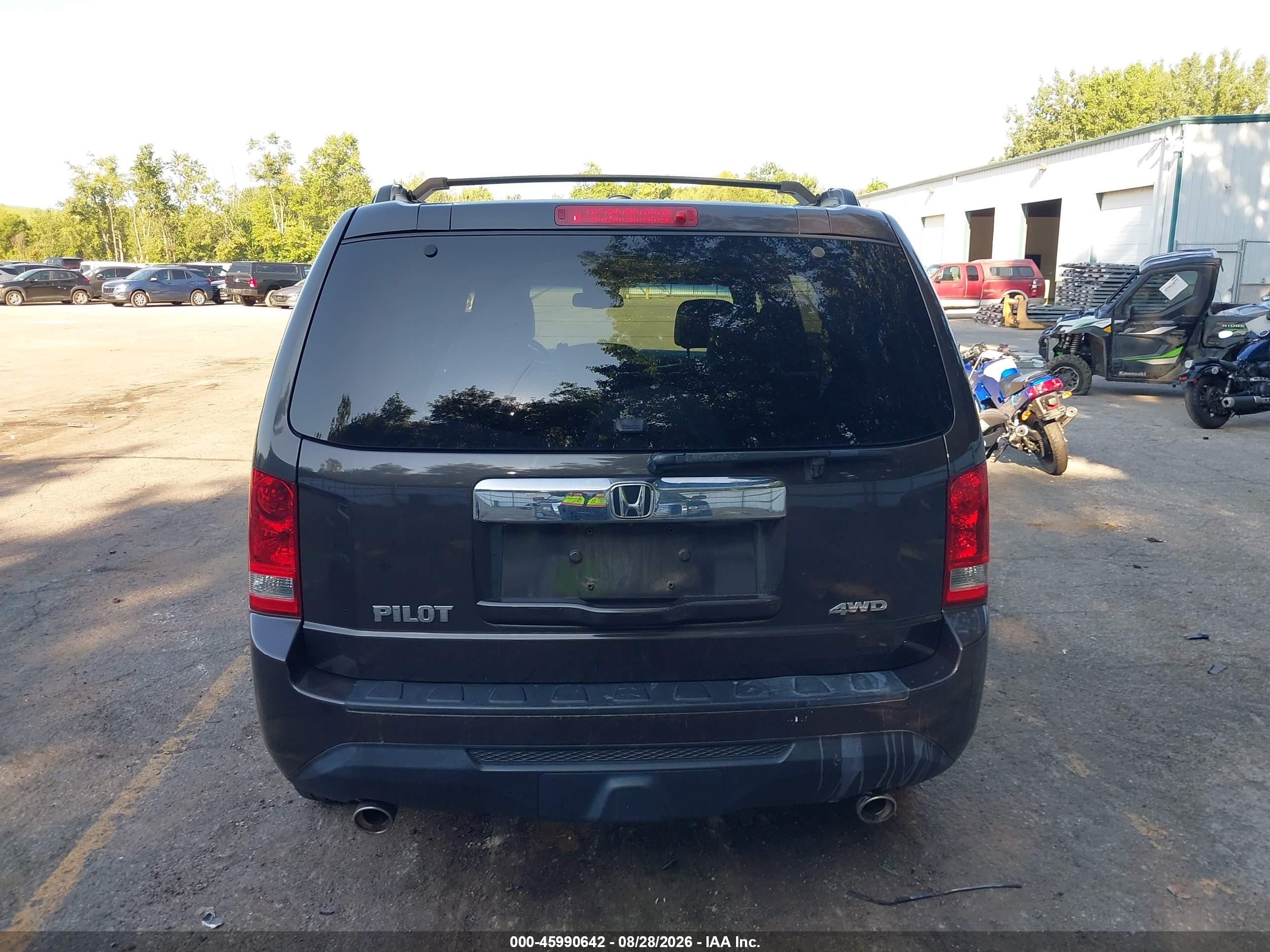2013 Honda Pilot Ex-l Gray vin: 5FNYF4H55DB045886