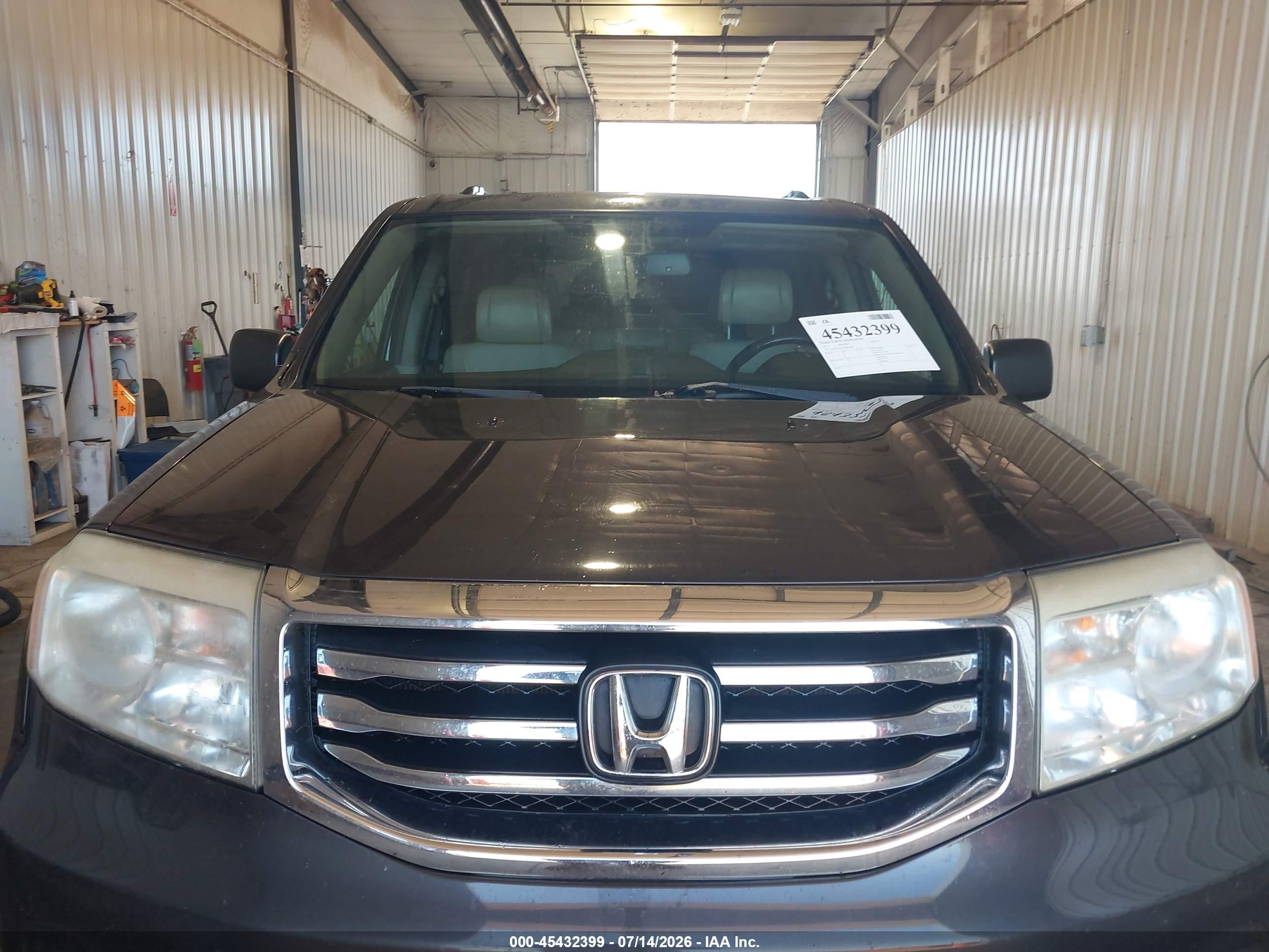 2013 Honda Pilot Ex-l Gray vin: 5FNYF4H55DB064065