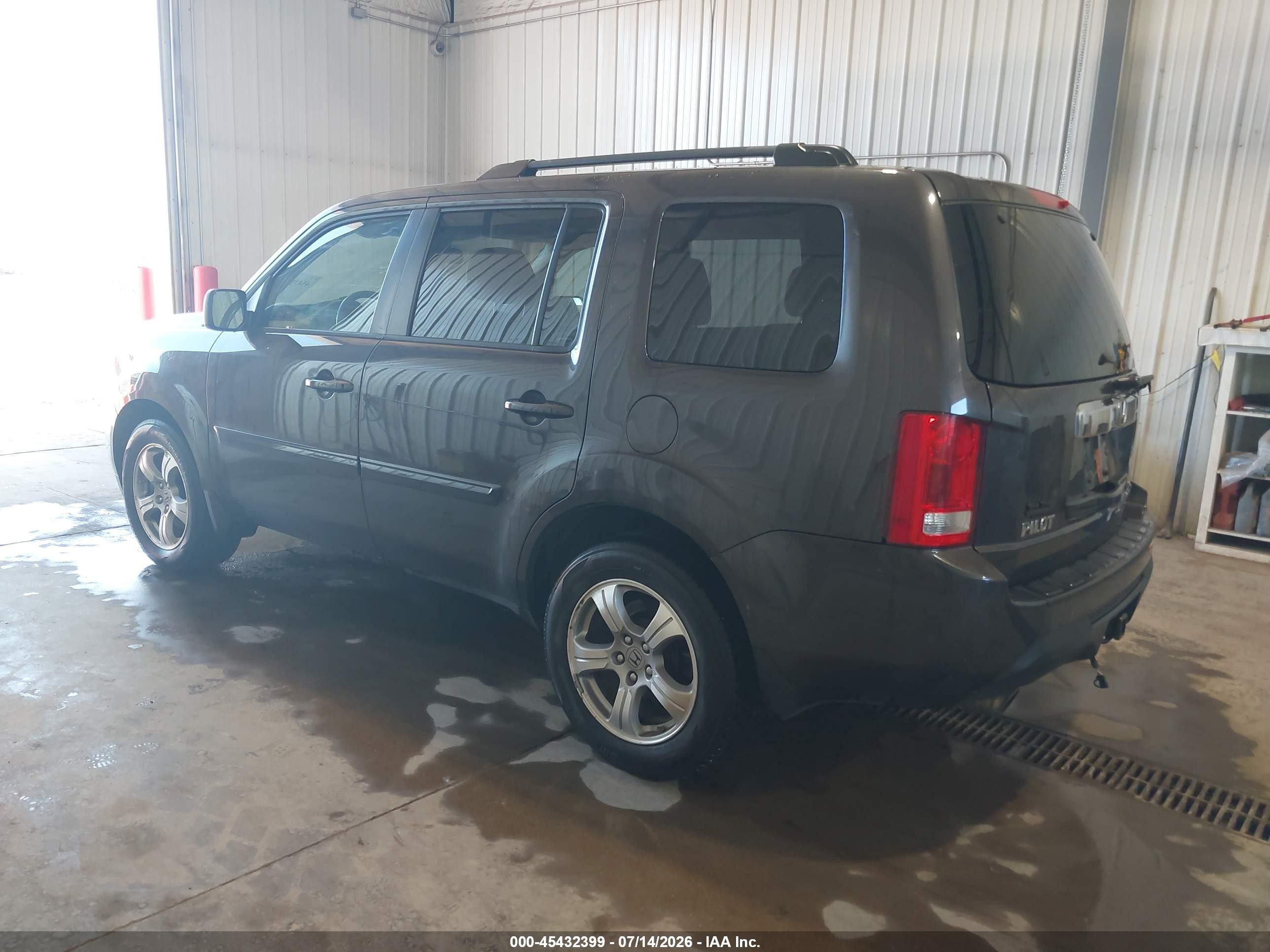 2013 Honda Pilot Ex-l Gray vin: 5FNYF4H55DB064065