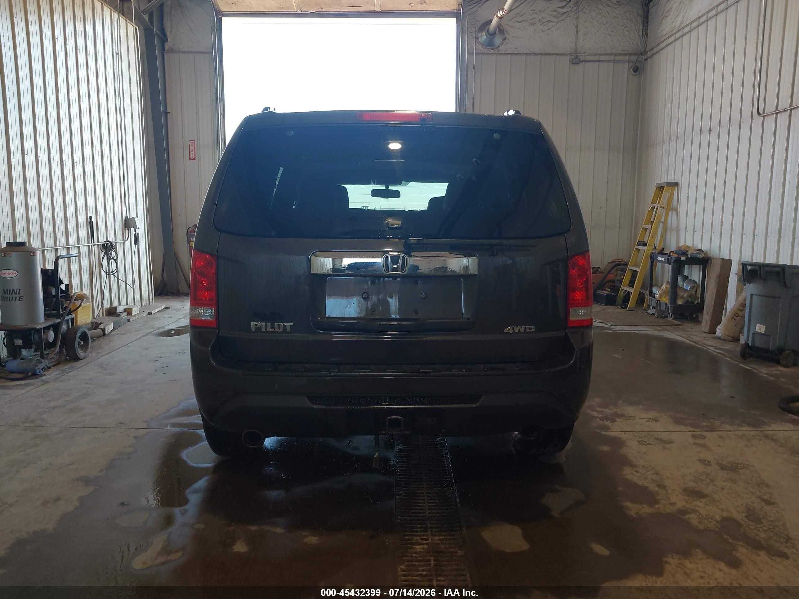 2013 Honda Pilot Ex-l Gray vin: 5FNYF4H55DB064065