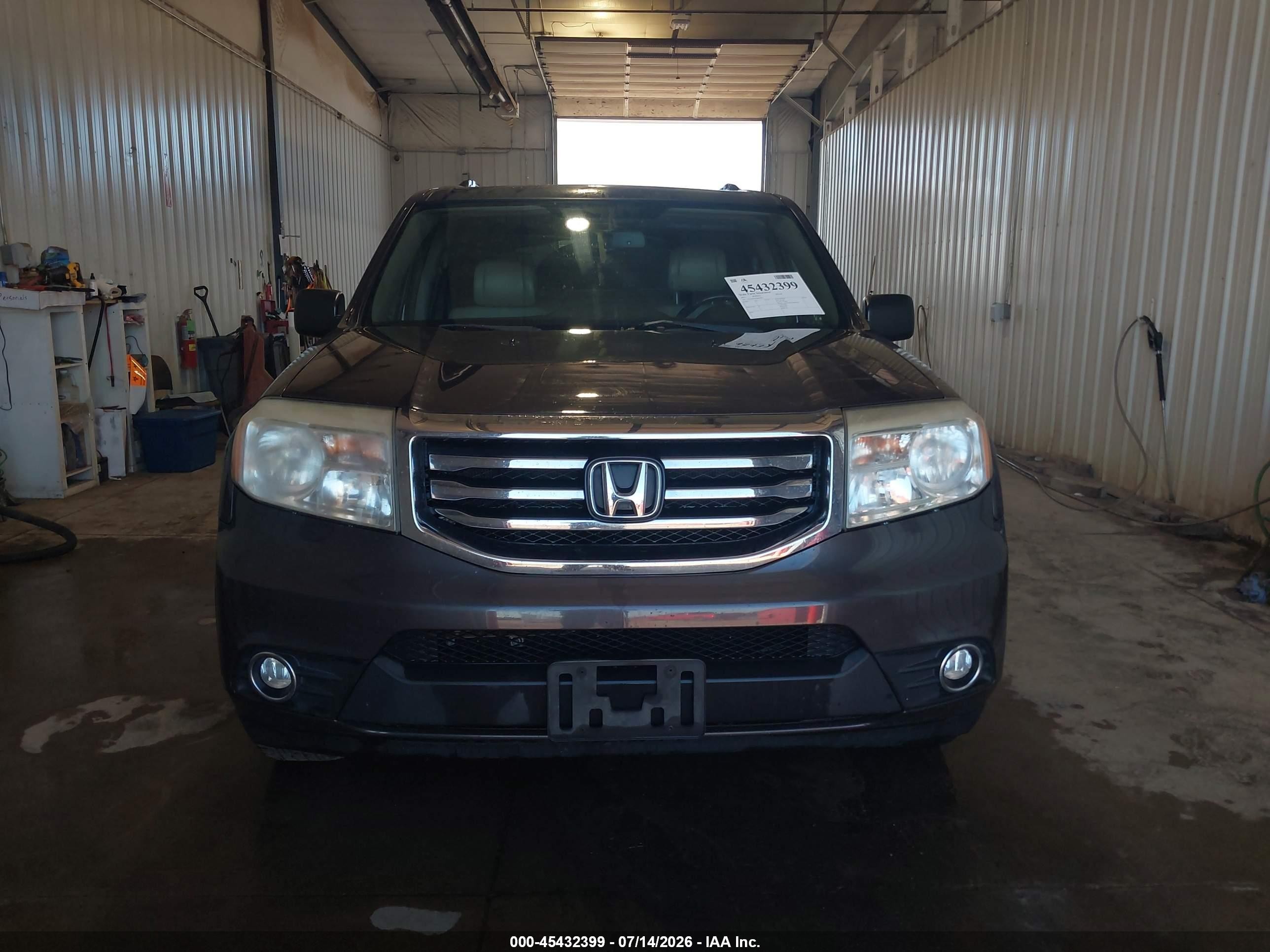 2013 Honda Pilot Ex-l Gray vin: 5FNYF4H55DB064065