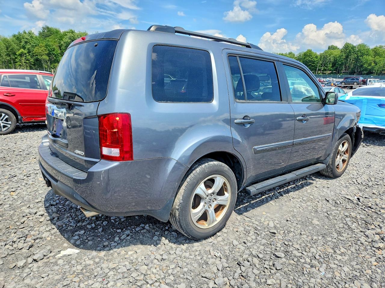 2013 Honda Pilot Exl Charcoal vin: 5FNYF4H55DB066592