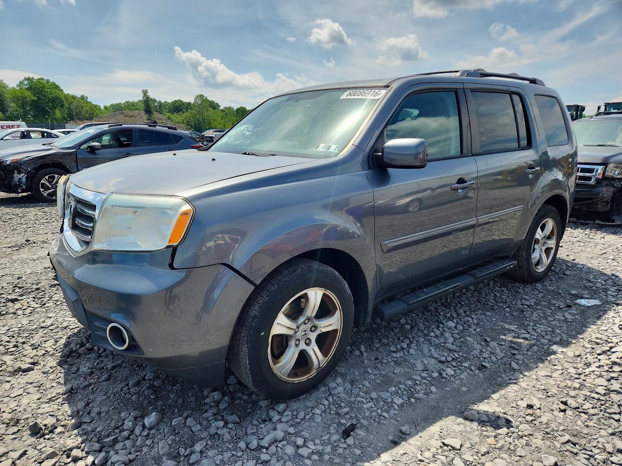 2013 Honda Pilot Exl Charcoal vin: 5FNYF4H55DB066592