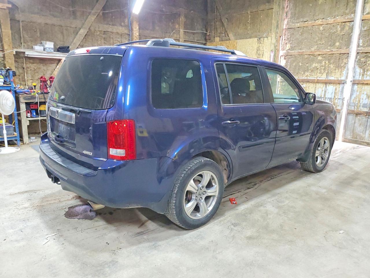 2013 Honda Pilot Exl Blue vin: 5FNYF4H55DB077320