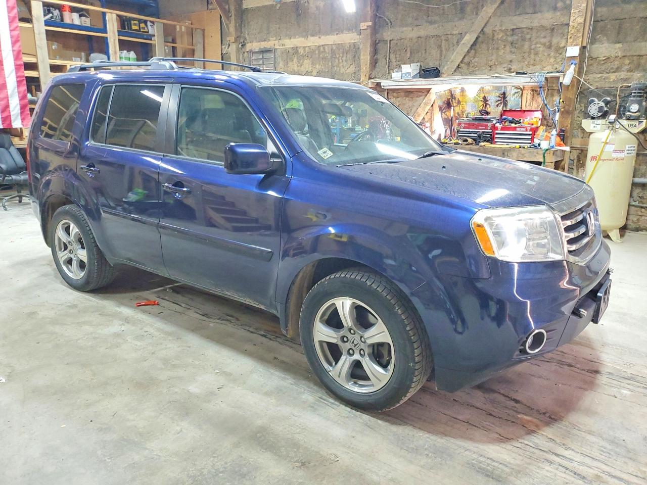 2013 Honda Pilot Exl Blue vin: 5FNYF4H55DB077320