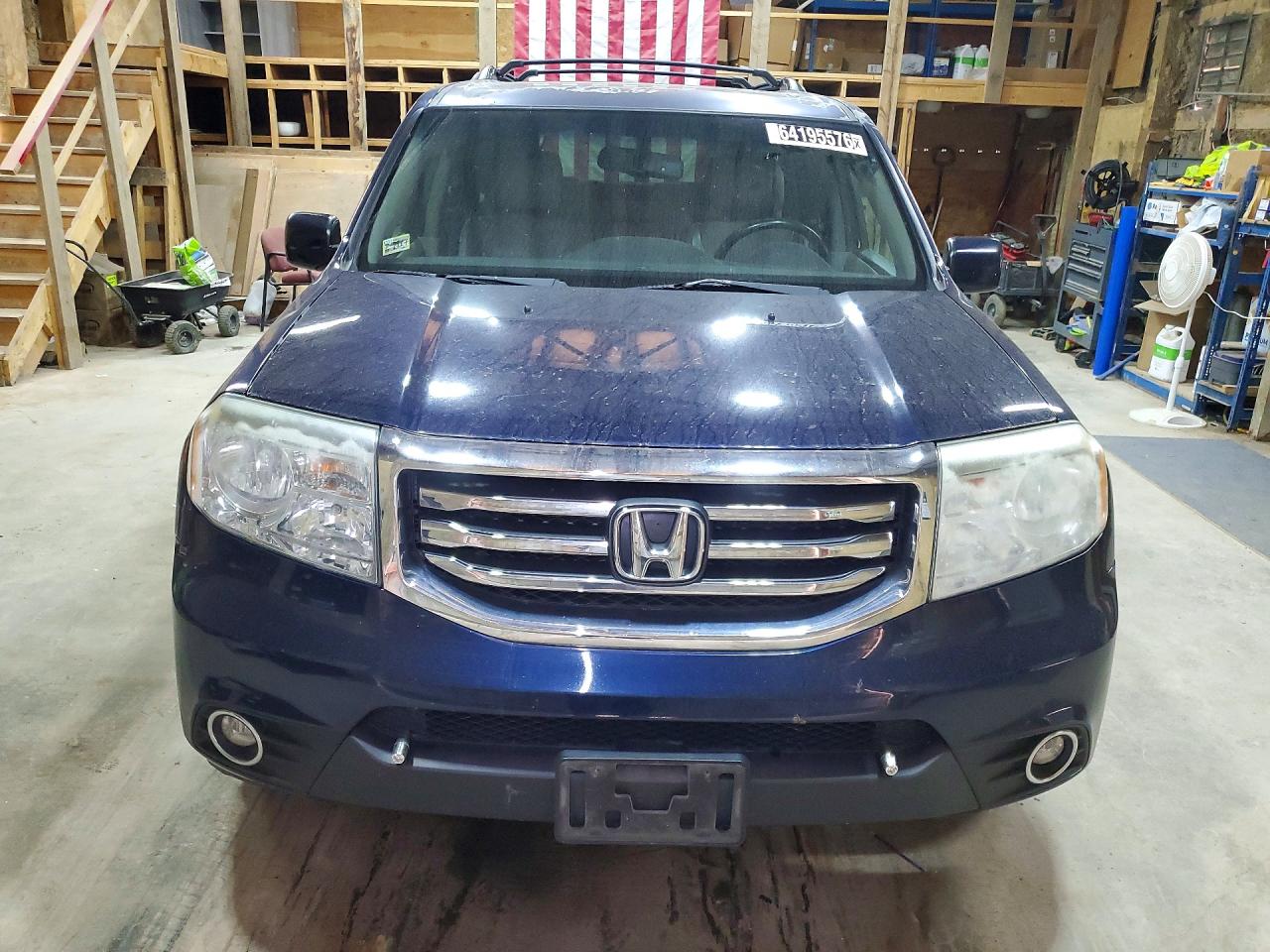 2013 Honda Pilot Exl Blue vin: 5FNYF4H55DB077320