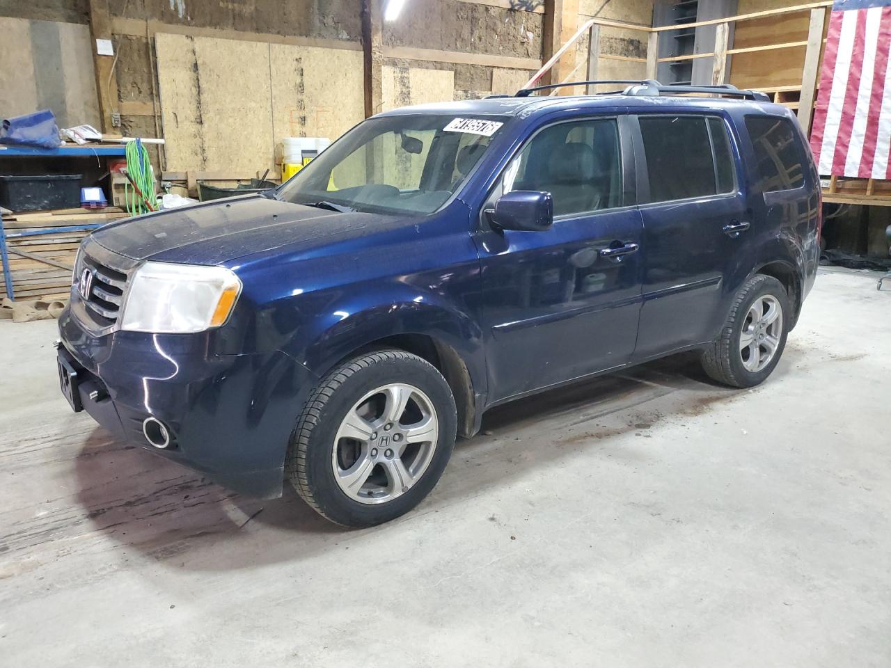 2013 Honda Pilot Exl Blue vin: 5FNYF4H55DB077320 Damage: Left Rear Door, Heavy Scratch, > 12 Inches