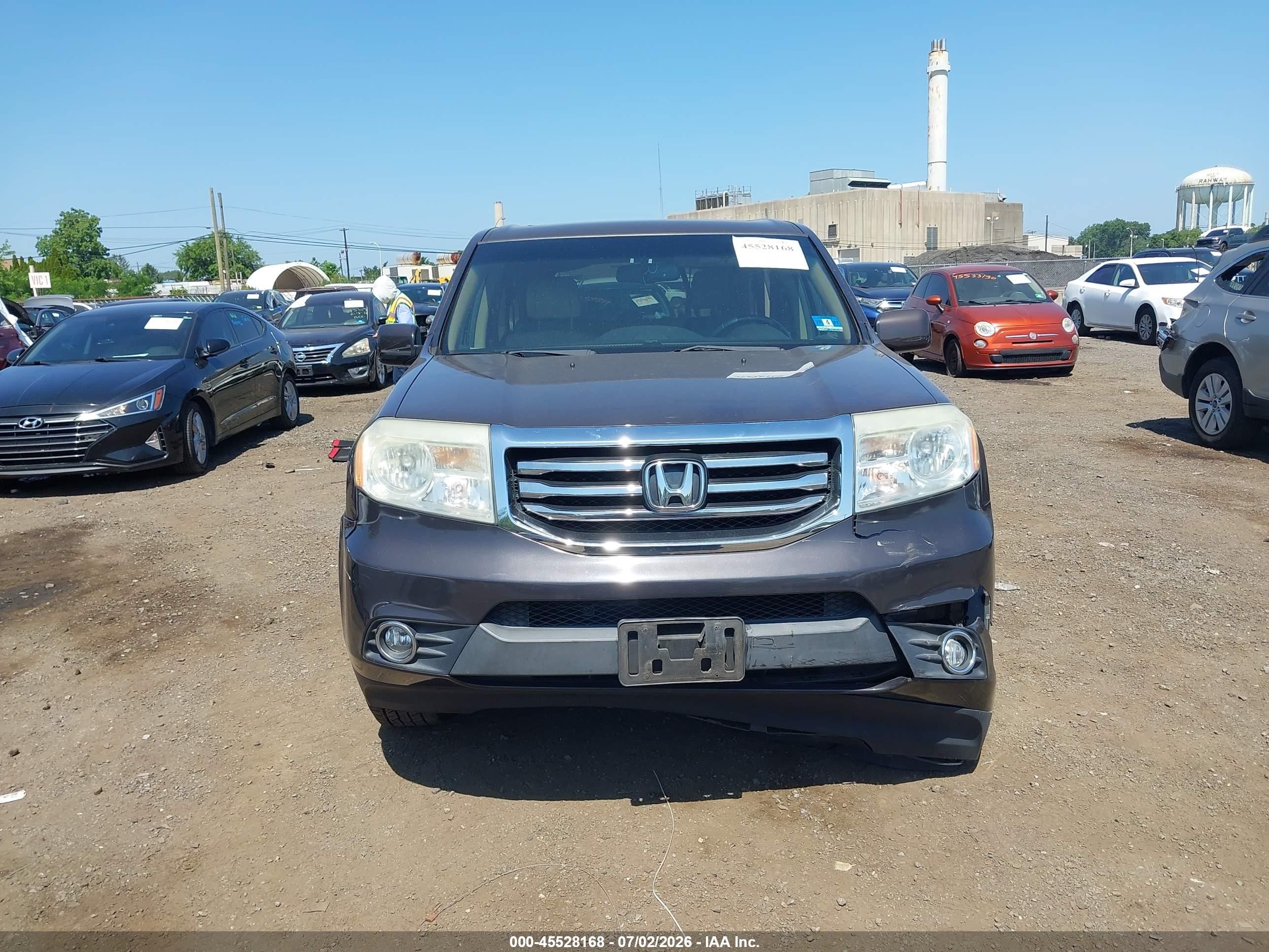 2014 Honda Pilot Ex-l Gray vin: 5FNYF4H55EB009570