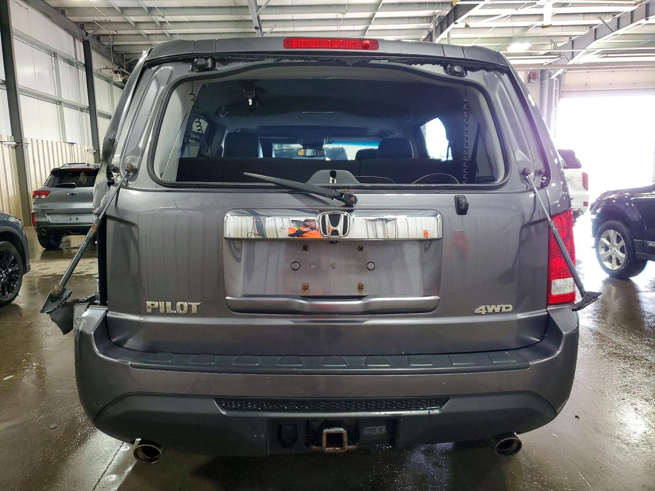 2014 Honda Pilot Exl Gray vin: 5FNYF4H55EB019645