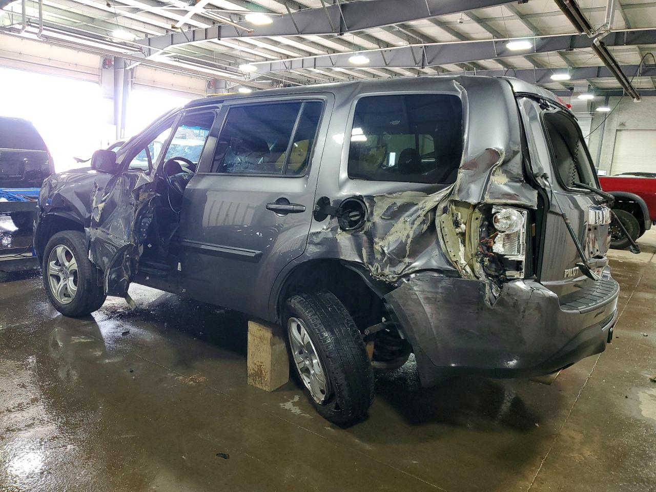 2014 Honda Pilot Exl Gray vin: 5FNYF4H55EB019645