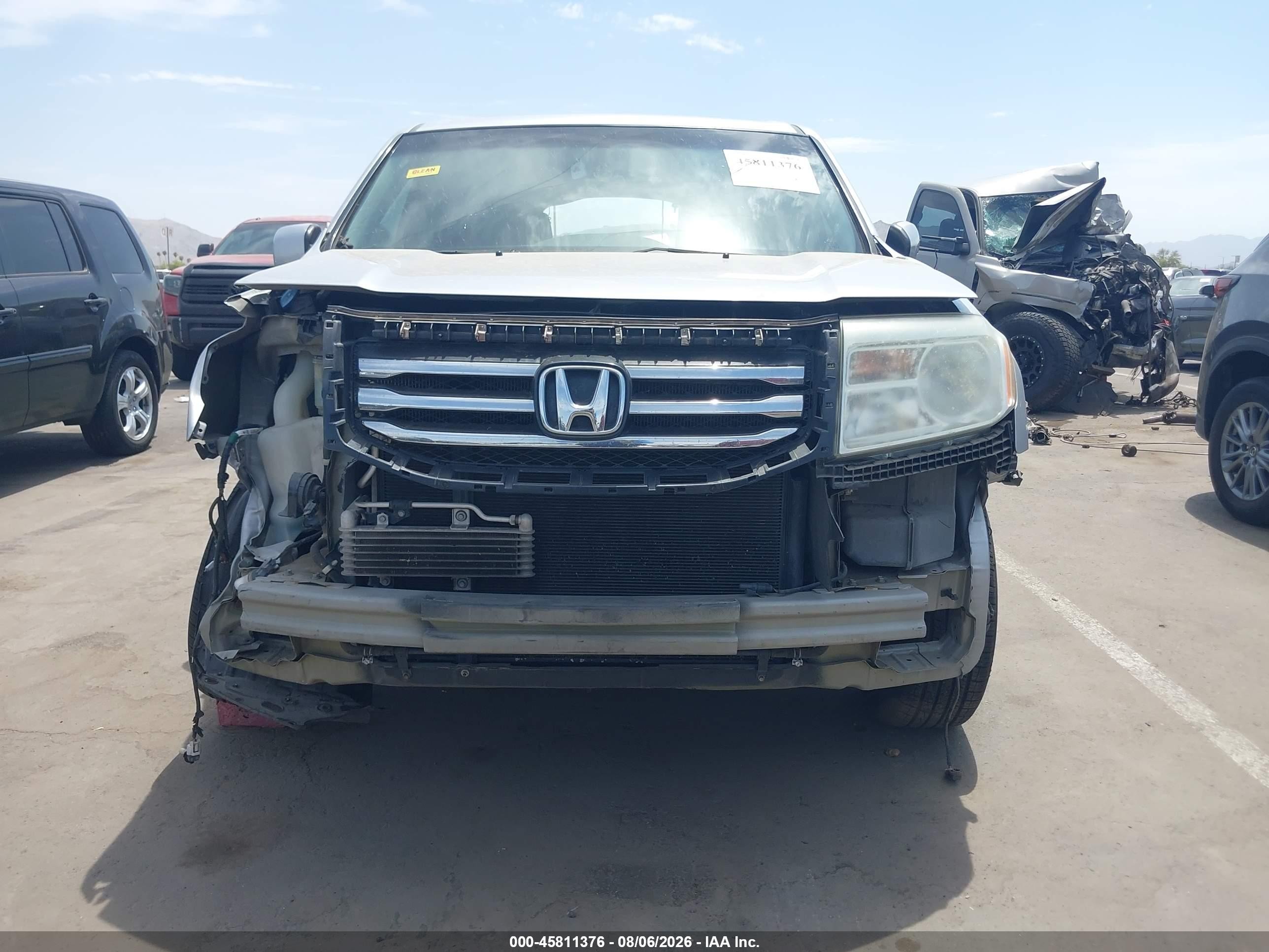 2014 Honda Pilot Ex-l Silver vin: 5FNYF4H55EB024148