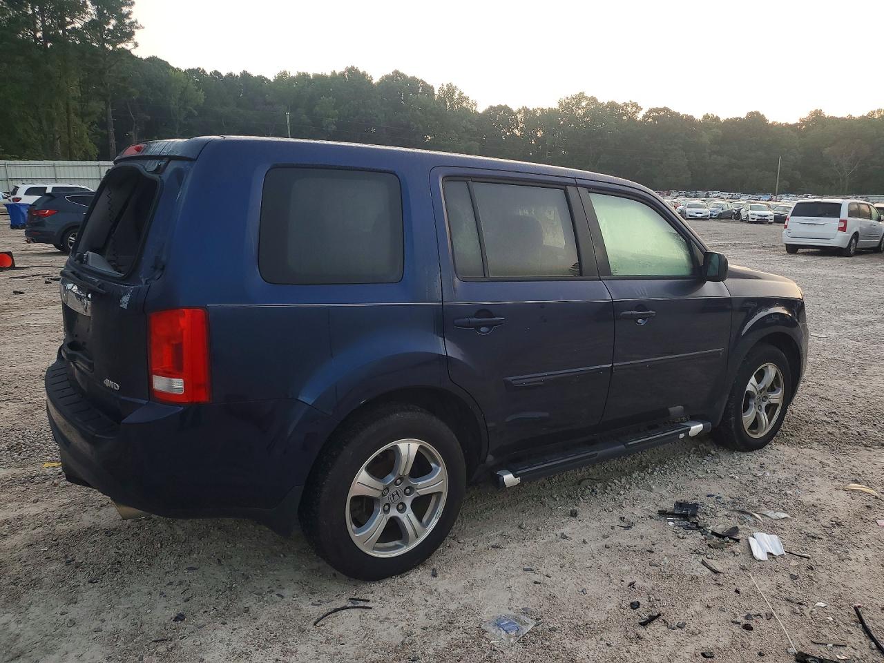 2014 Honda Pilot Exl Синий vin: 5FNYF4H55EB024912