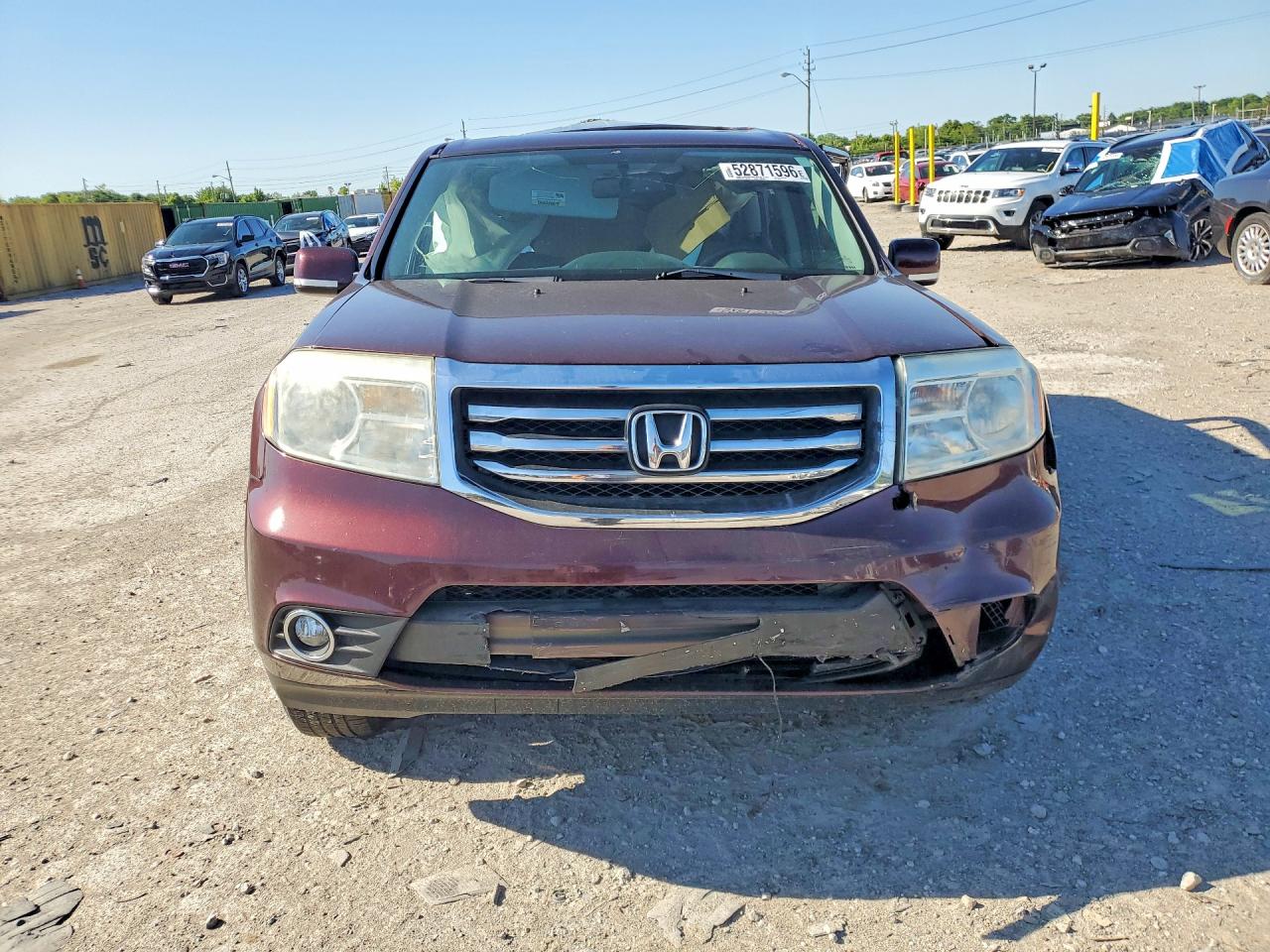 2014 Honda Pilot Exl Темно-бордовый vin: 5FNYF4H55EB040513
