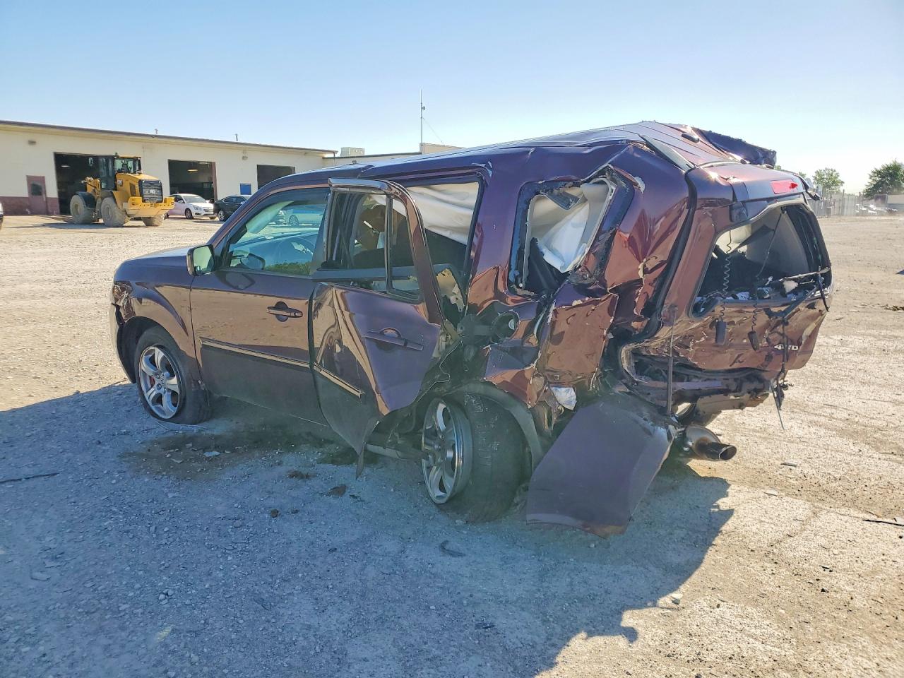 2014 Honda Pilot Exl Темно-бордовый vin: 5FNYF4H55EB040513