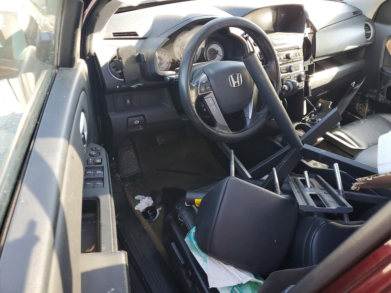 2014 Honda Pilot Exl Темно-бордовый vin: 5FNYF4H55EB040513
