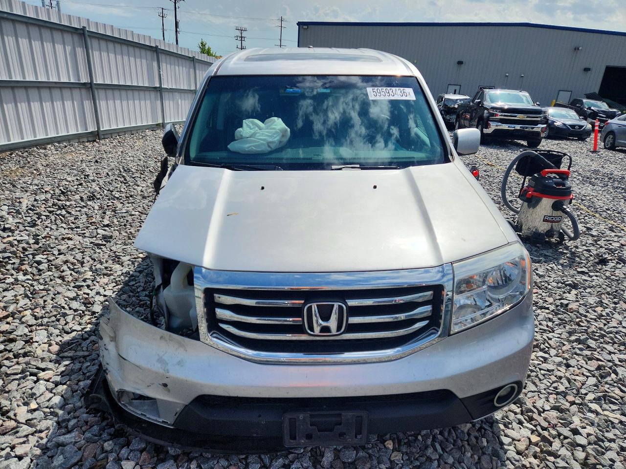 2014 Honda Pilot Exl Silver vin: 5FNYF4H55EB049969