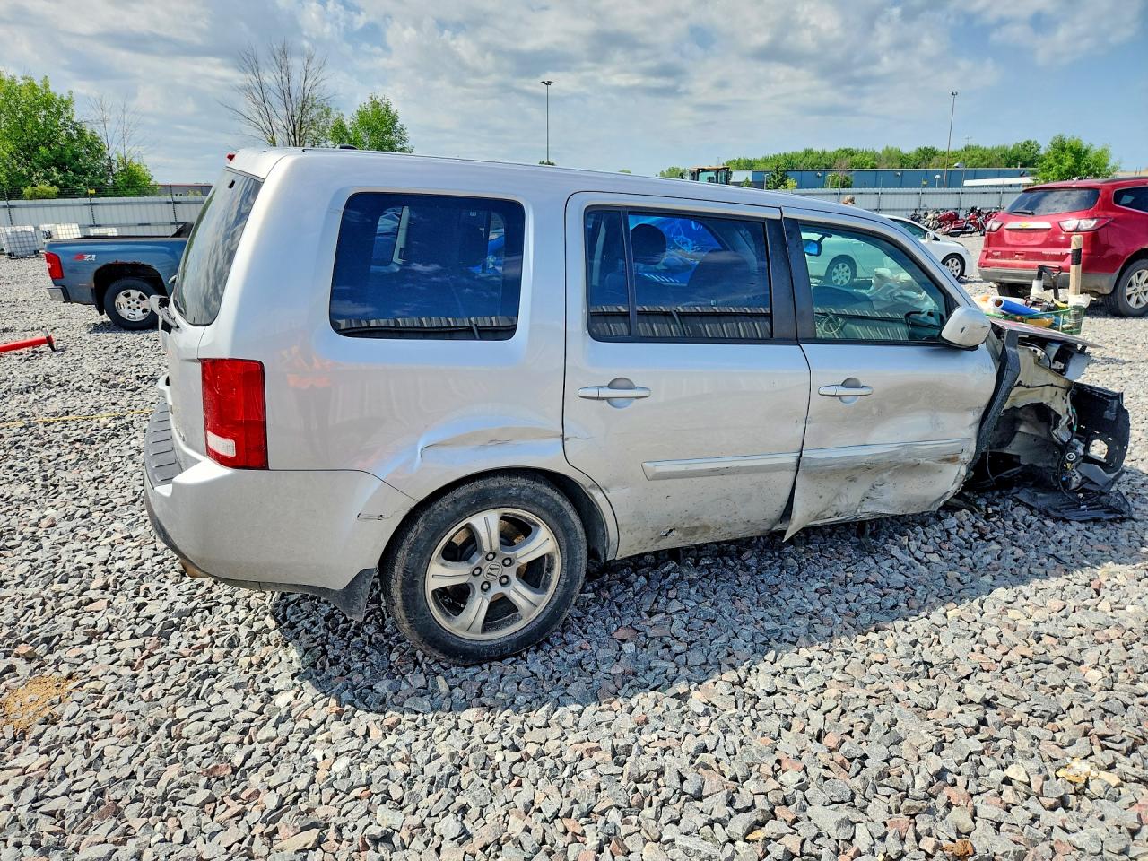 2014 Honda Pilot Exl Silver vin: 5FNYF4H55EB049969