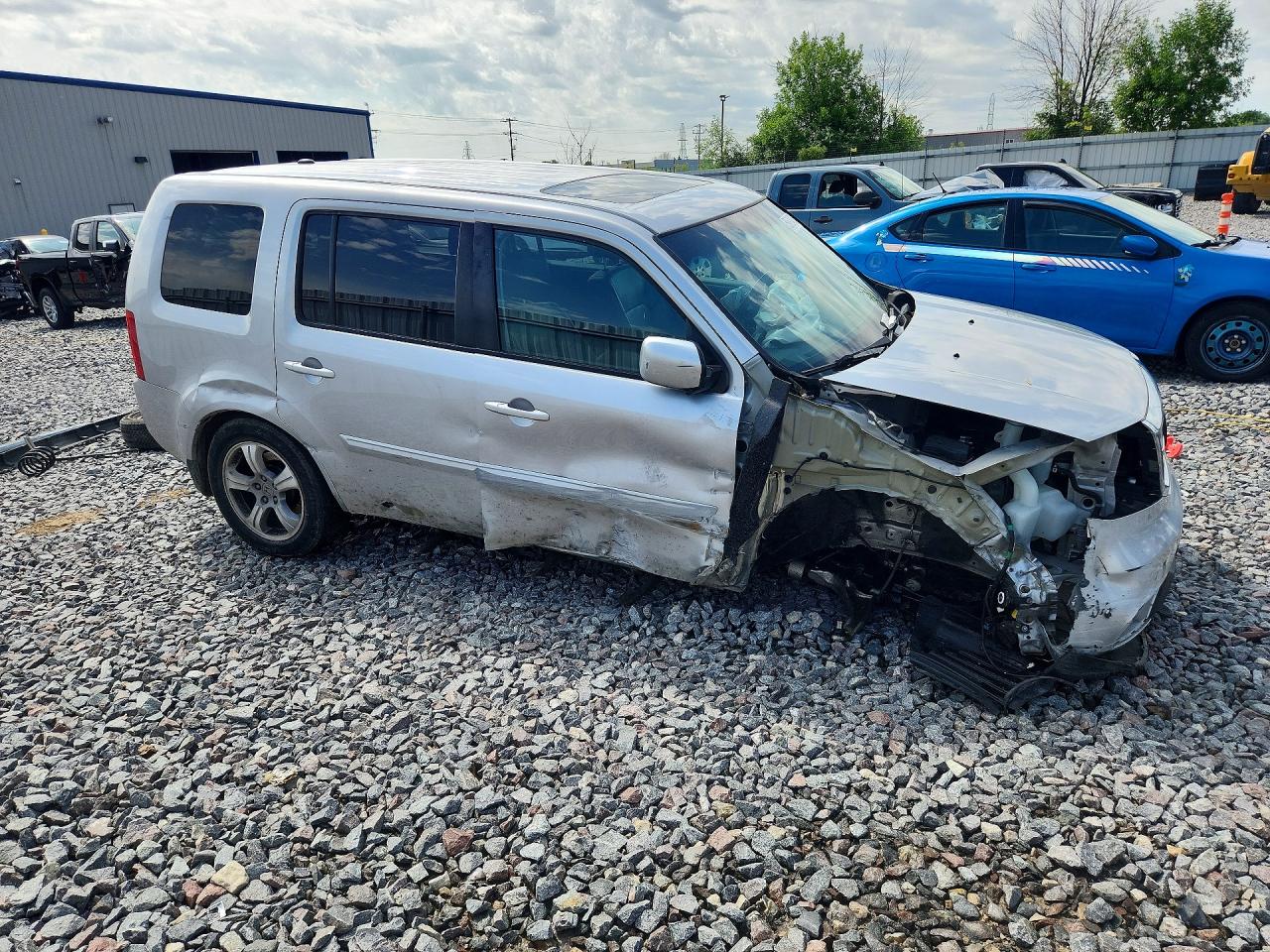 2014 Honda Pilot Exl Silver vin: 5FNYF4H55EB049969