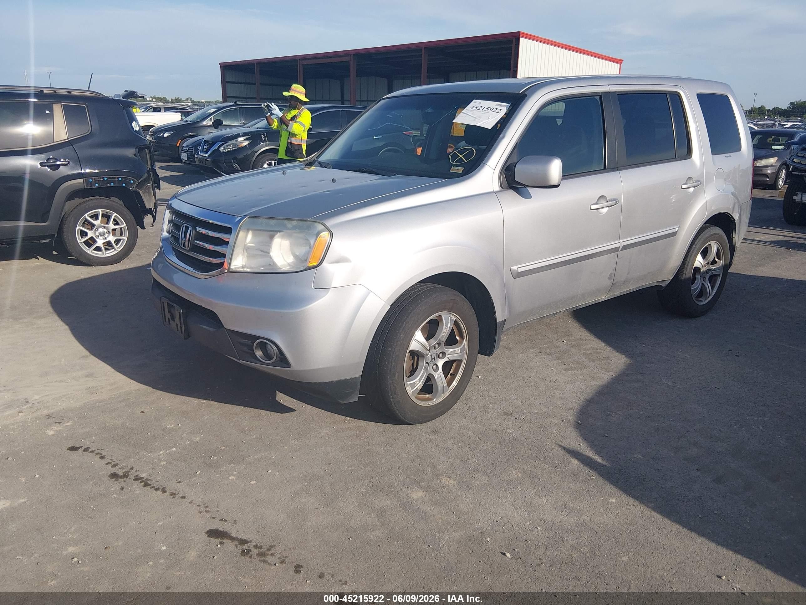 2014 Honda Pilot Ex-l Gray vin: 5FNYF4H55EB056856